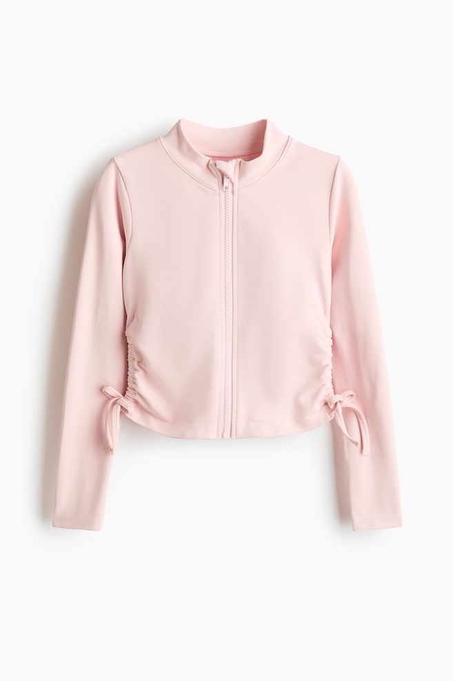 Vetoketjullinen treenitakki DryMove™ - Vaaleanroosa - 1