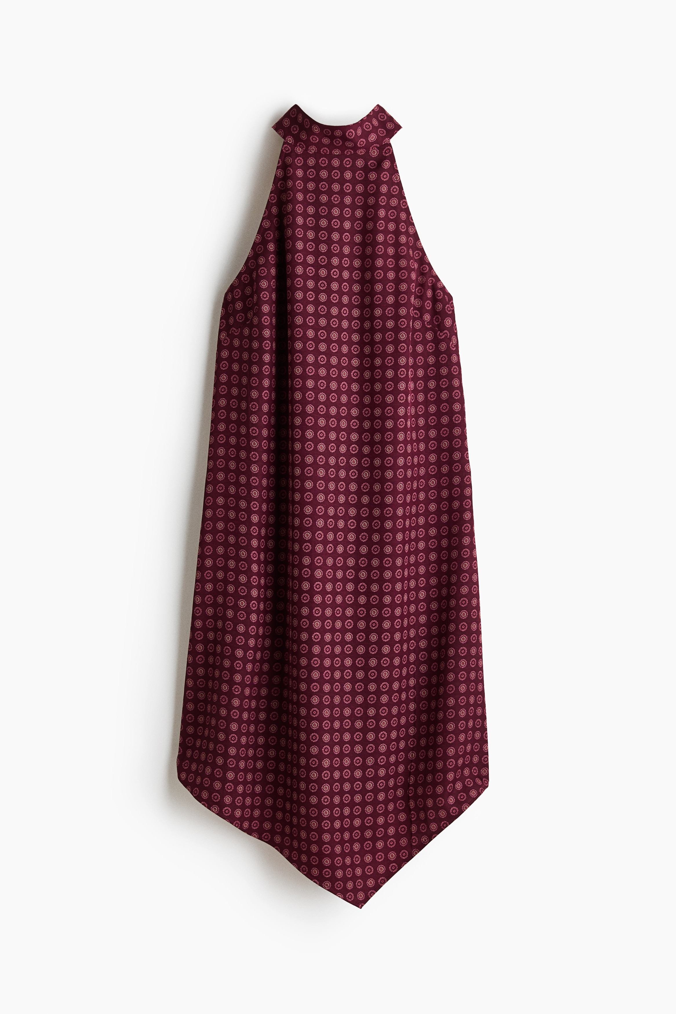 Tie-Detail Handkerchief Dress - Dark purple/floral/Cream/Black