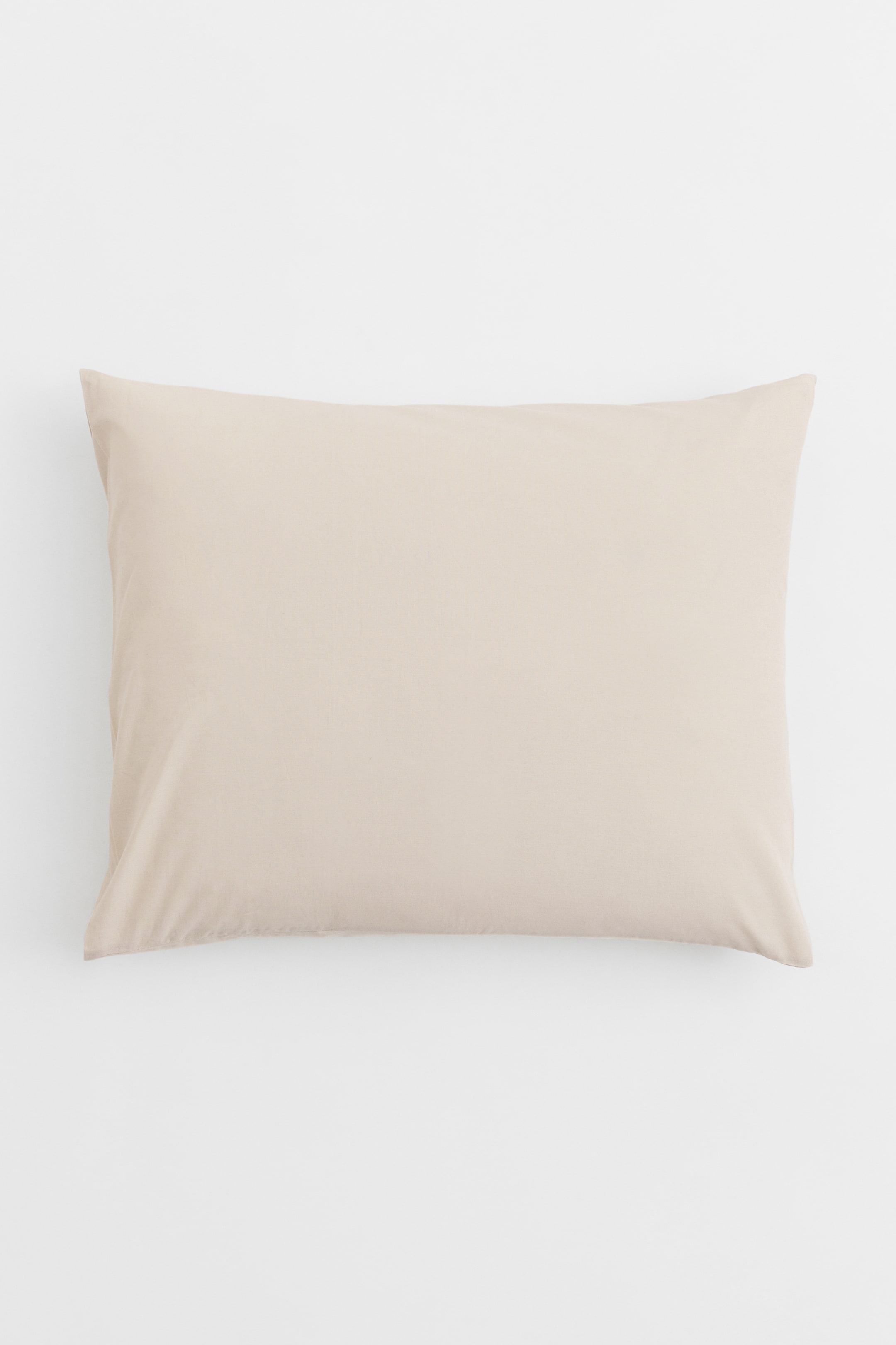 Cotton pillowcase - Light beige - Home All | H&M GB