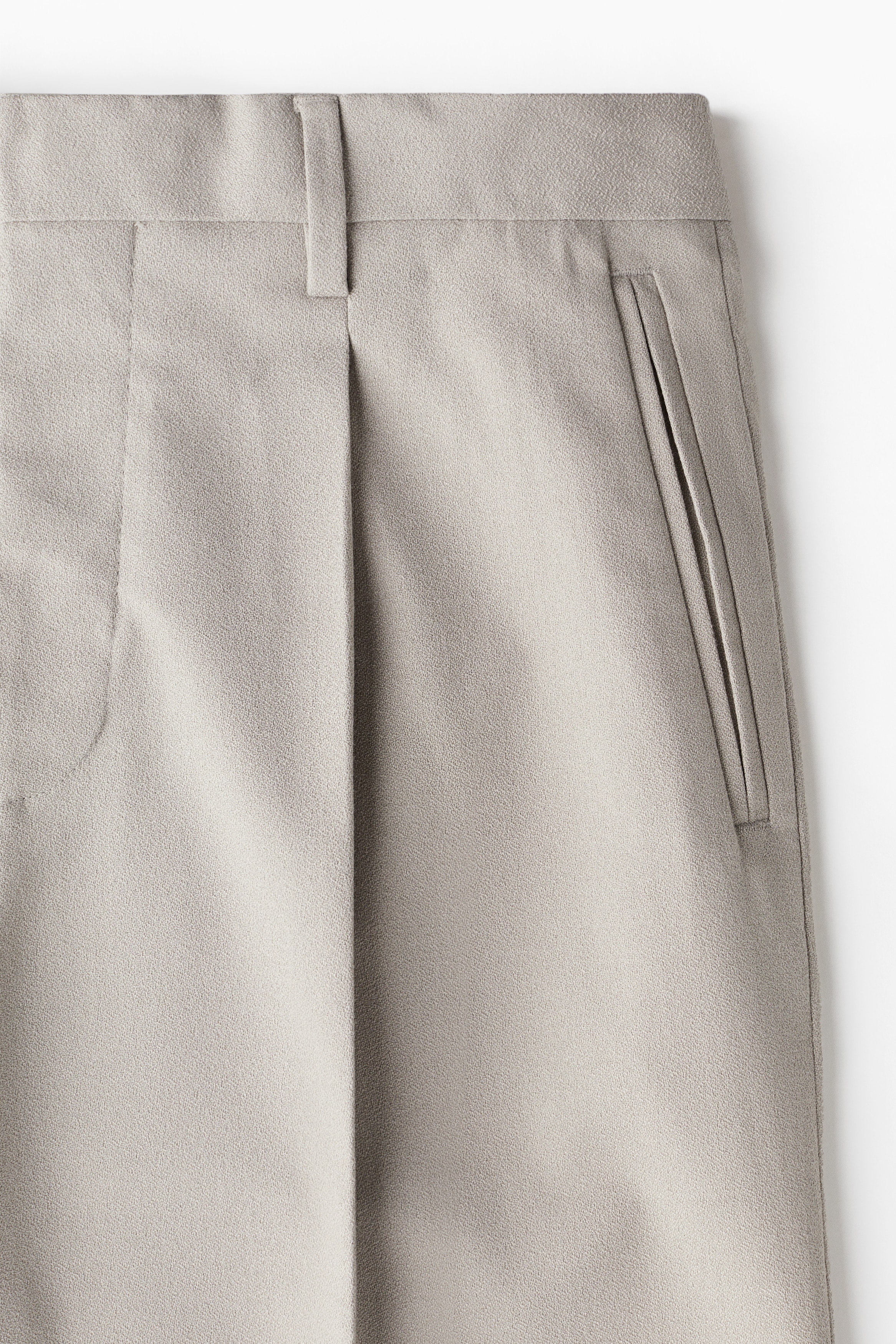Men - Beige Loose Fit Suit Pants - Size: 40r - H&M