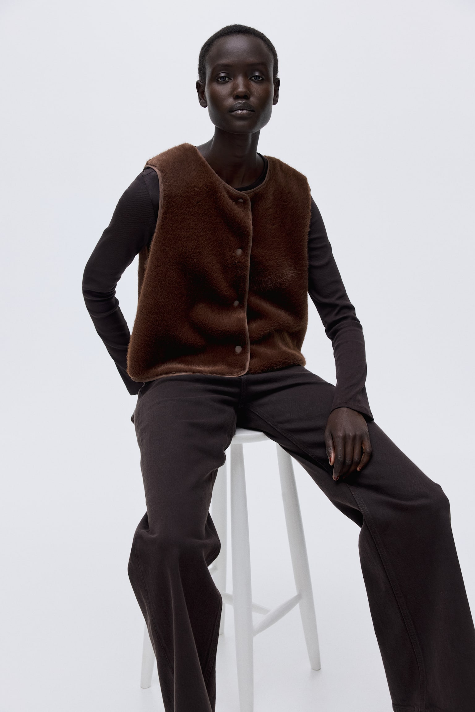 Chlpatá vesta - Hnedá - 5