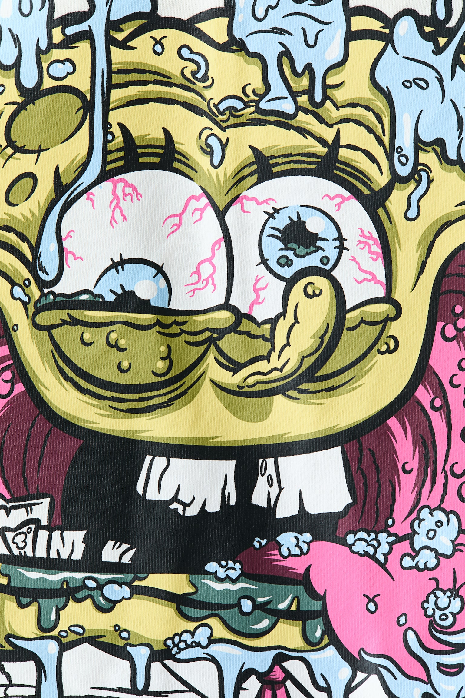 טישירט עם הדפס - קרם/בובספוג - 2