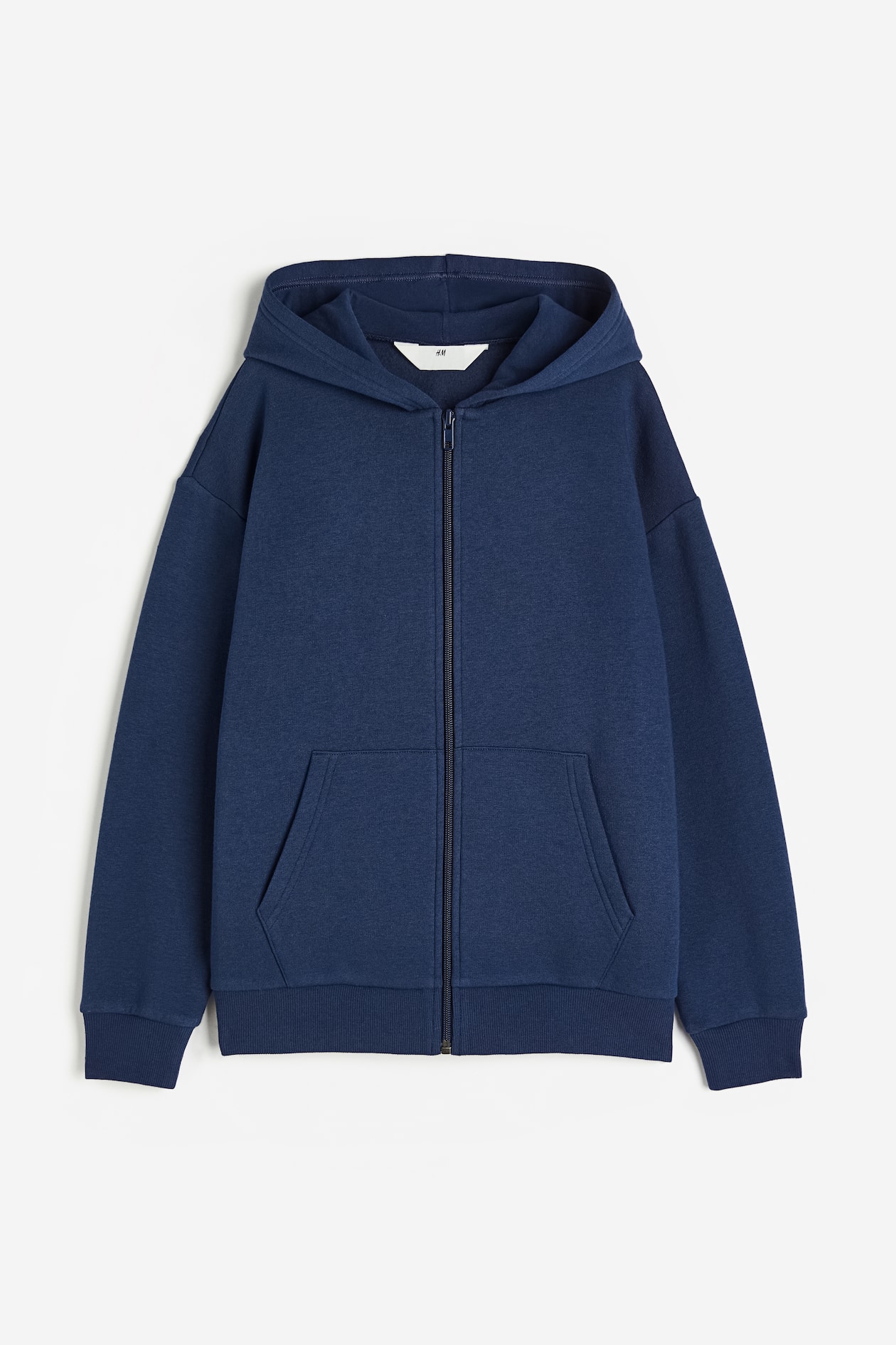 Zip-through hoodie Navy blue Kids H&M SG