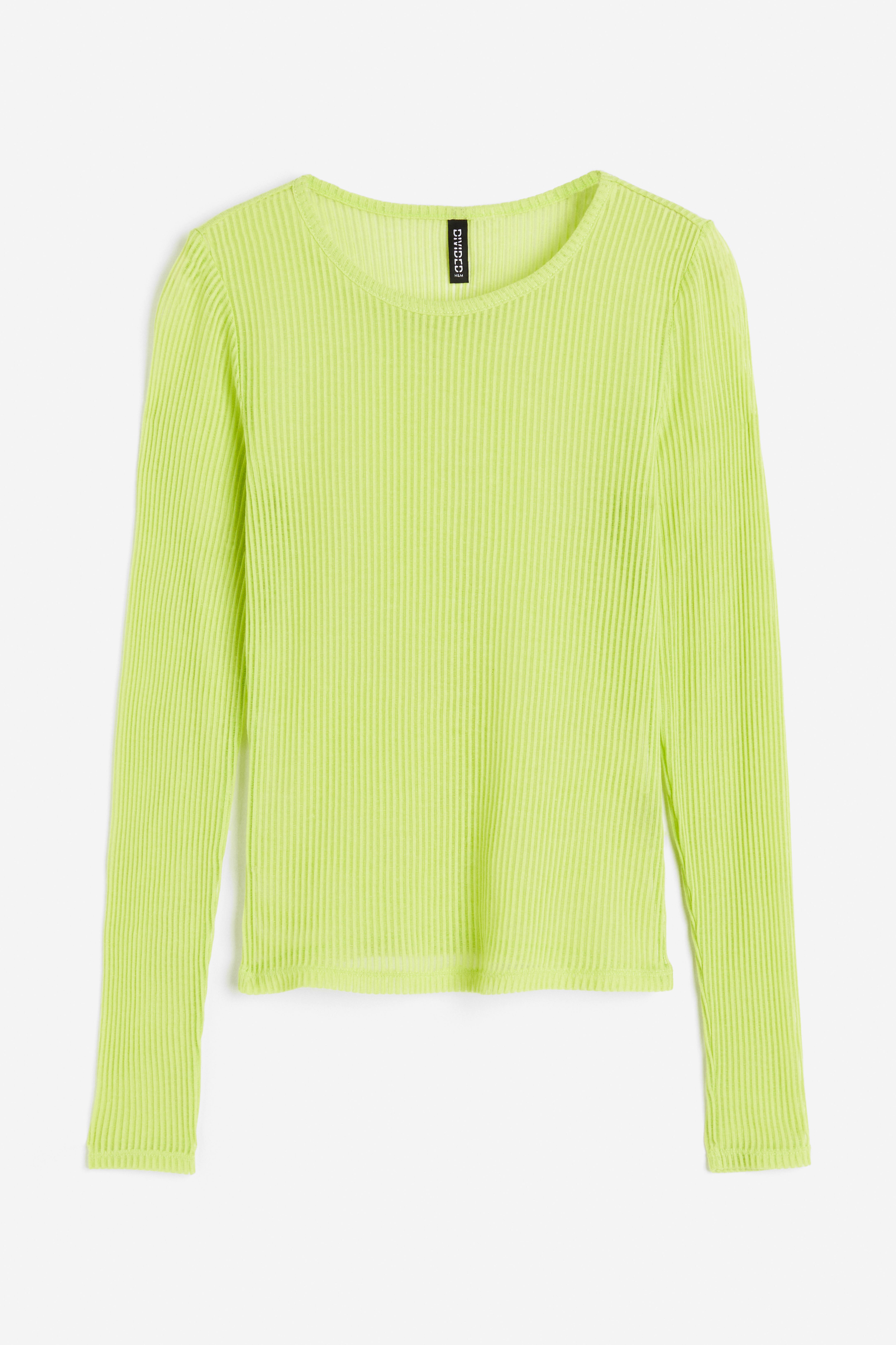 Lime green shops sheer