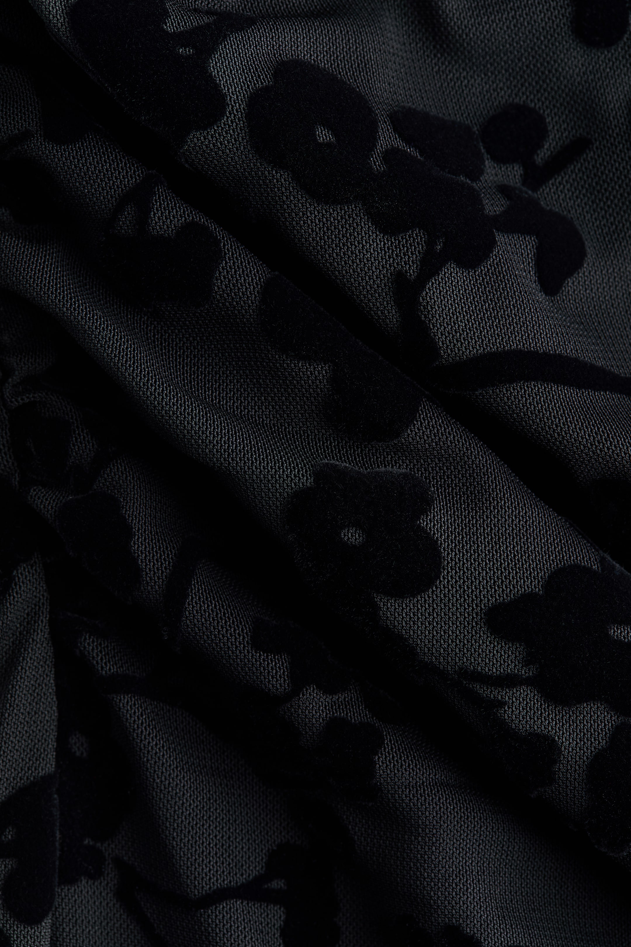 Flock-Print Bodycon Dress