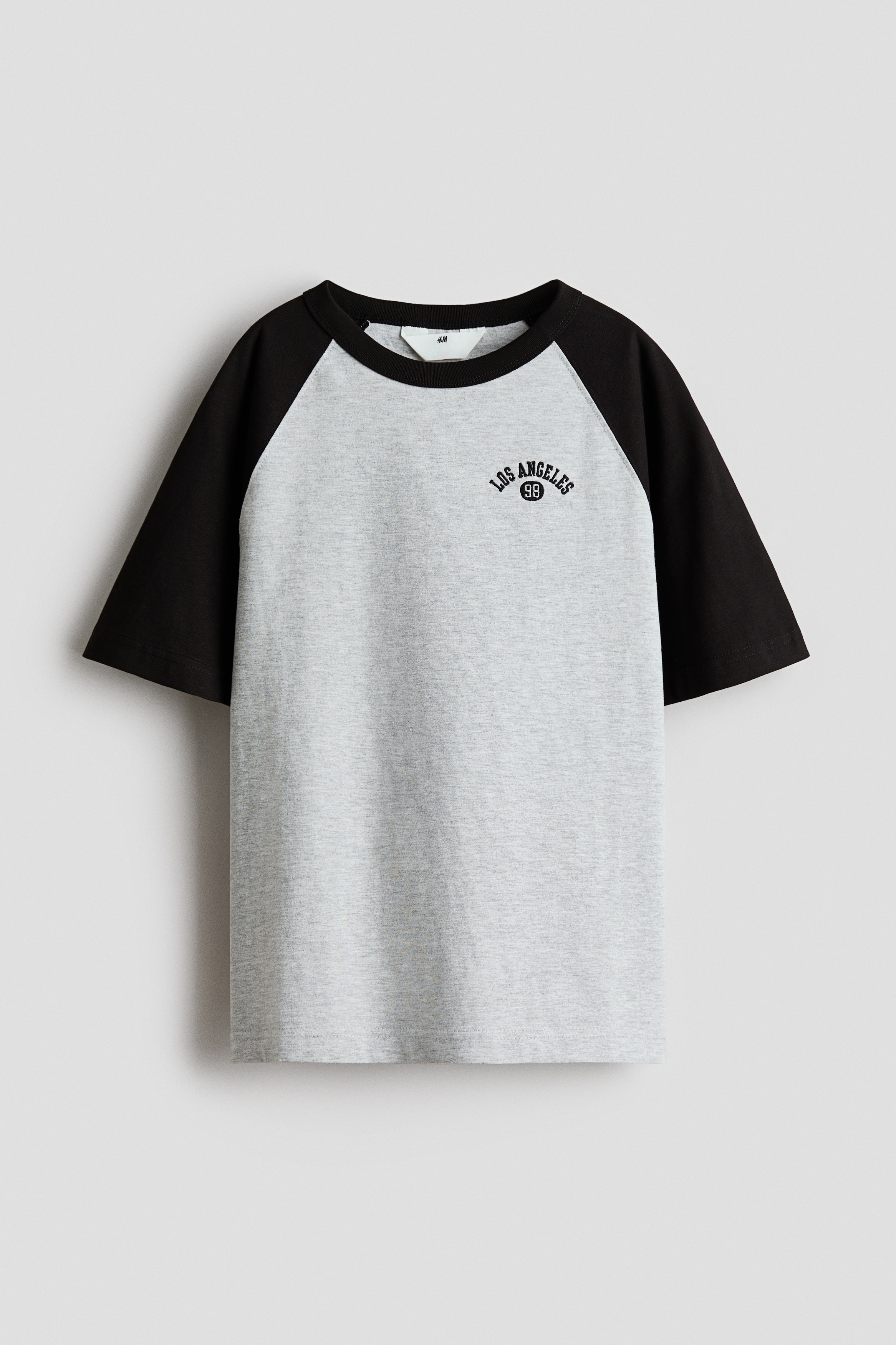 Raglan T-shirt - Grey marl/Los Angeles/White/NYC