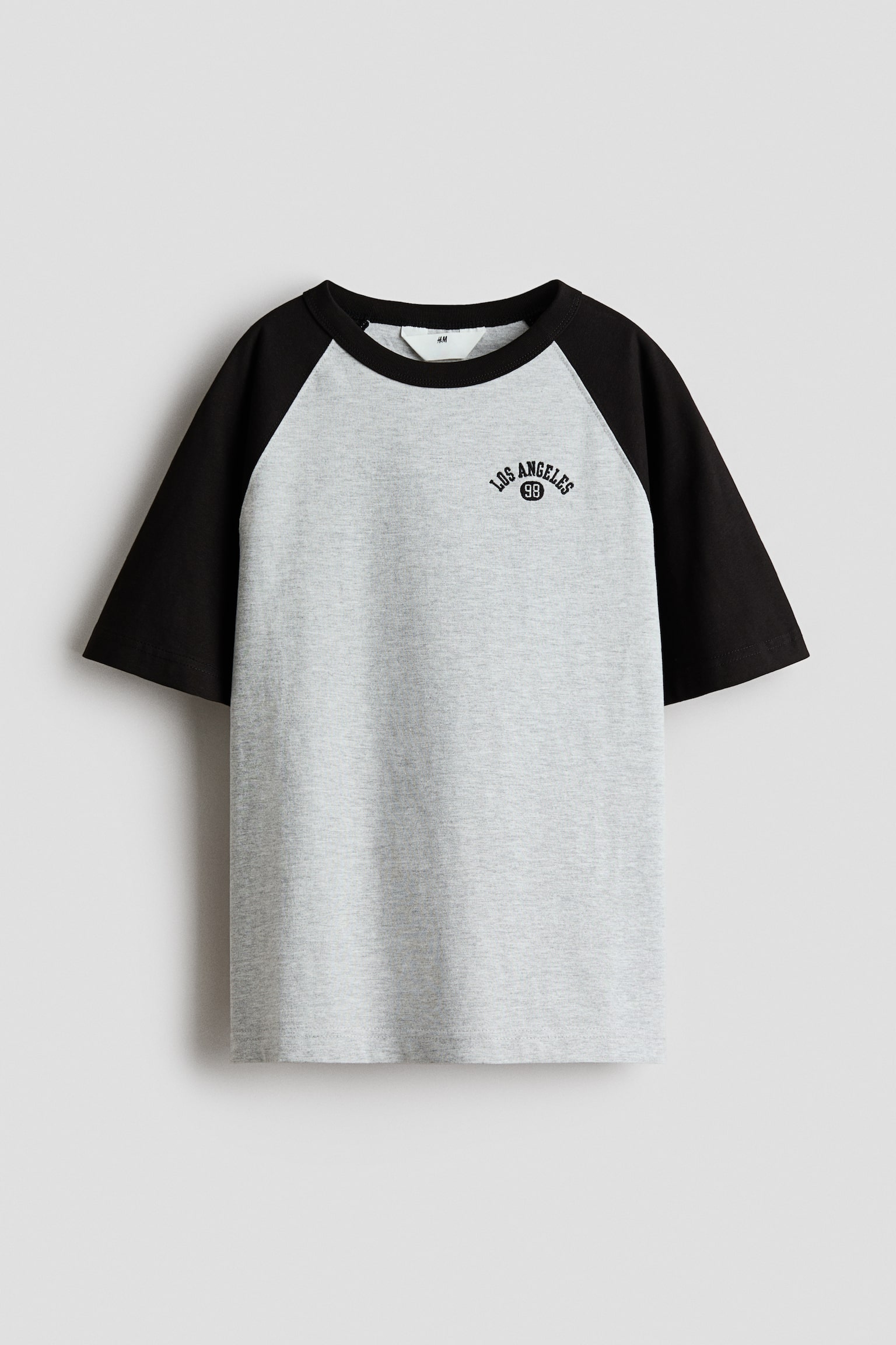 Raglan T-shirt - Grey marl/Los Angeles/White/NYC - 1