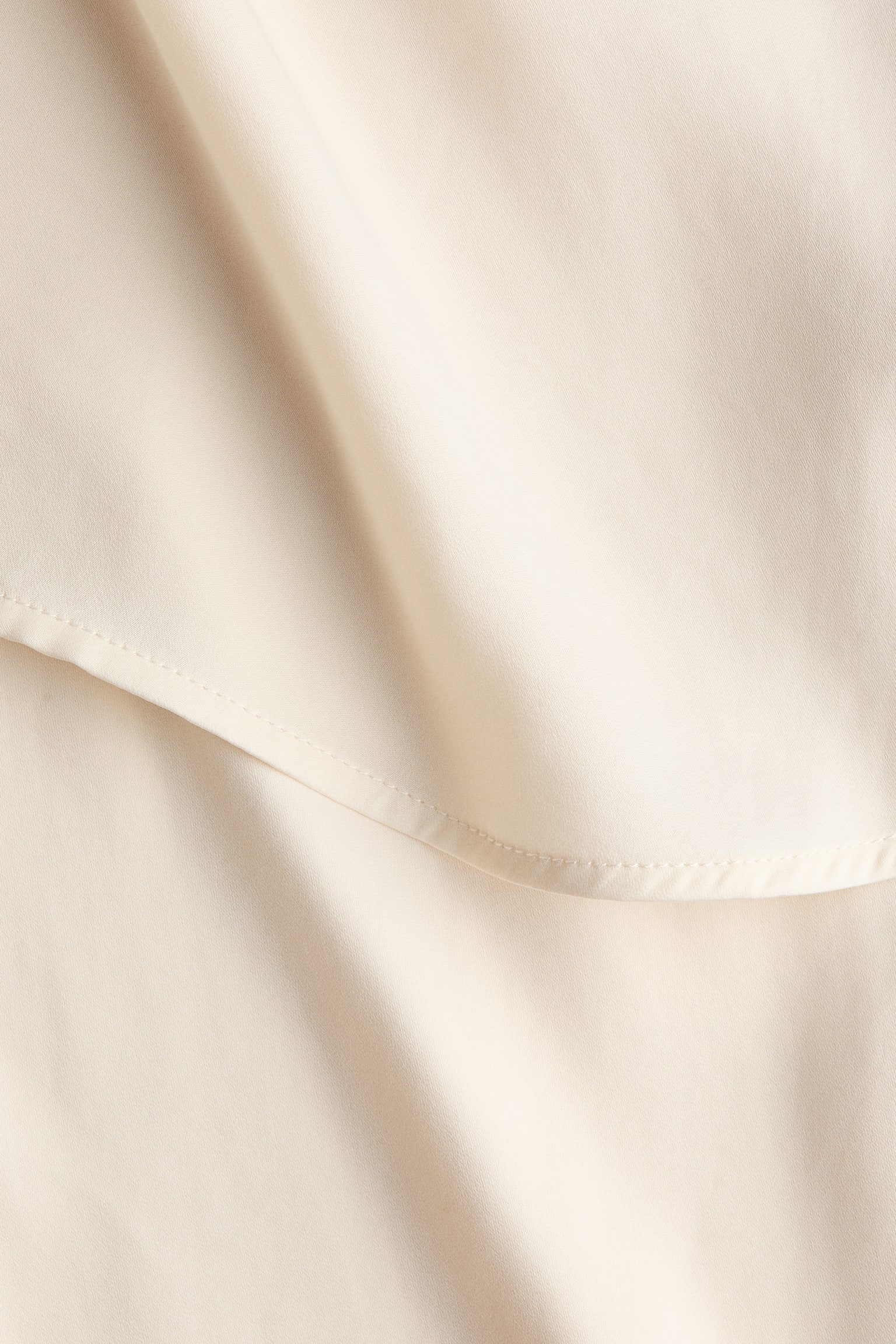 Chiffonhose mit Schaldetail-Cremefarben - 4