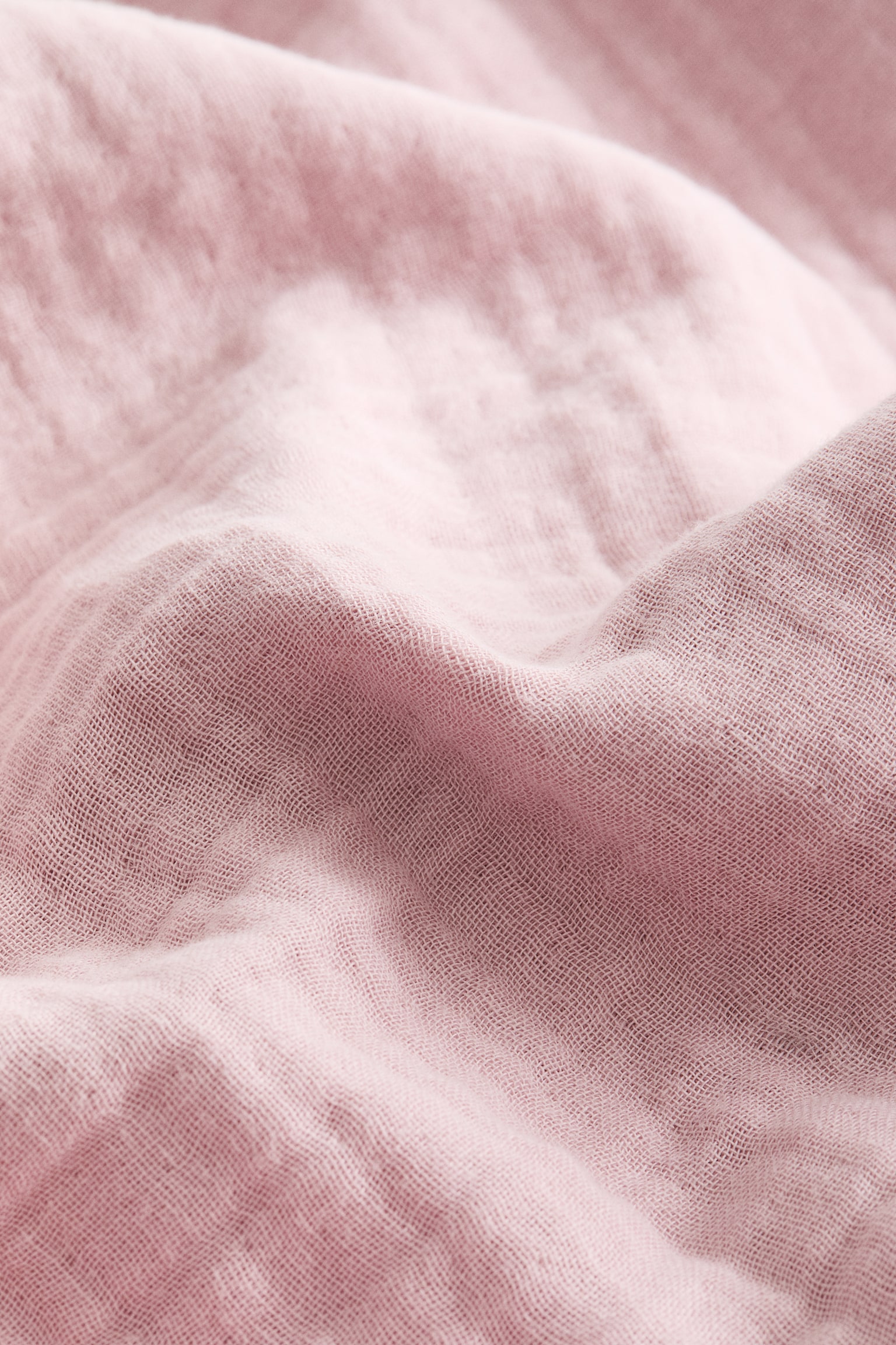 Cotton muslin pillowcase - Light pink/Light beige/Dark green/Light mole/Light blue/Anthracite grey/Brown/White/Dark beige/Light pink/Light dusty green - 3