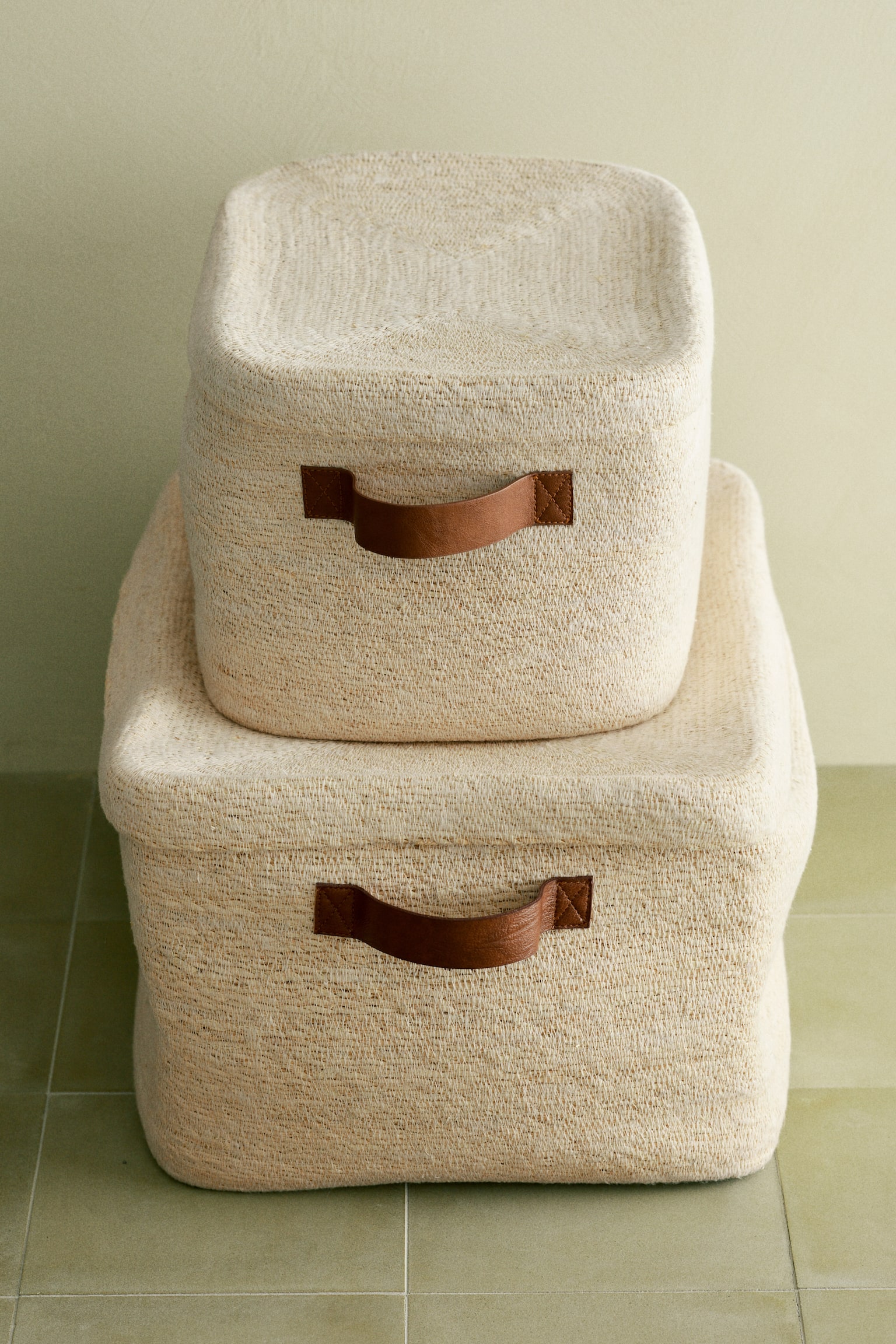 סל אחסון גדול מקש - בז' בהיר - 2