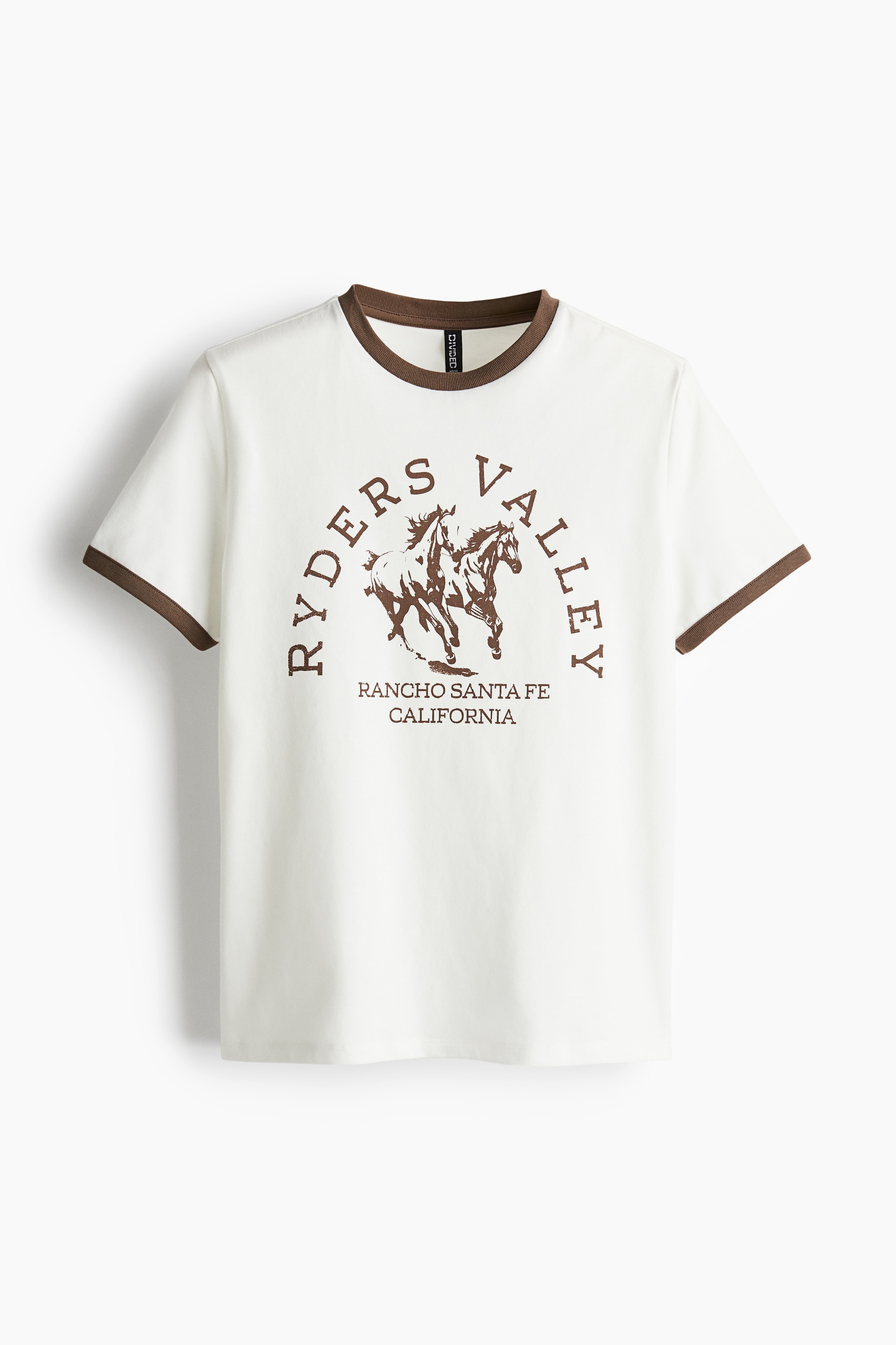 Women's Cream/Horses Printed T-shirt | H&M GB