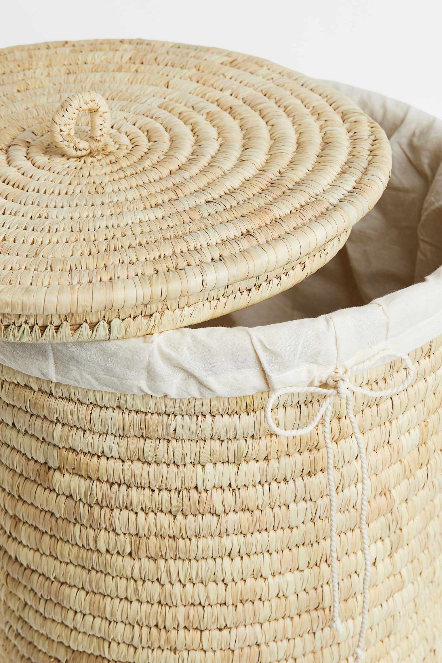 Straw laundry basket - Light beige - 3