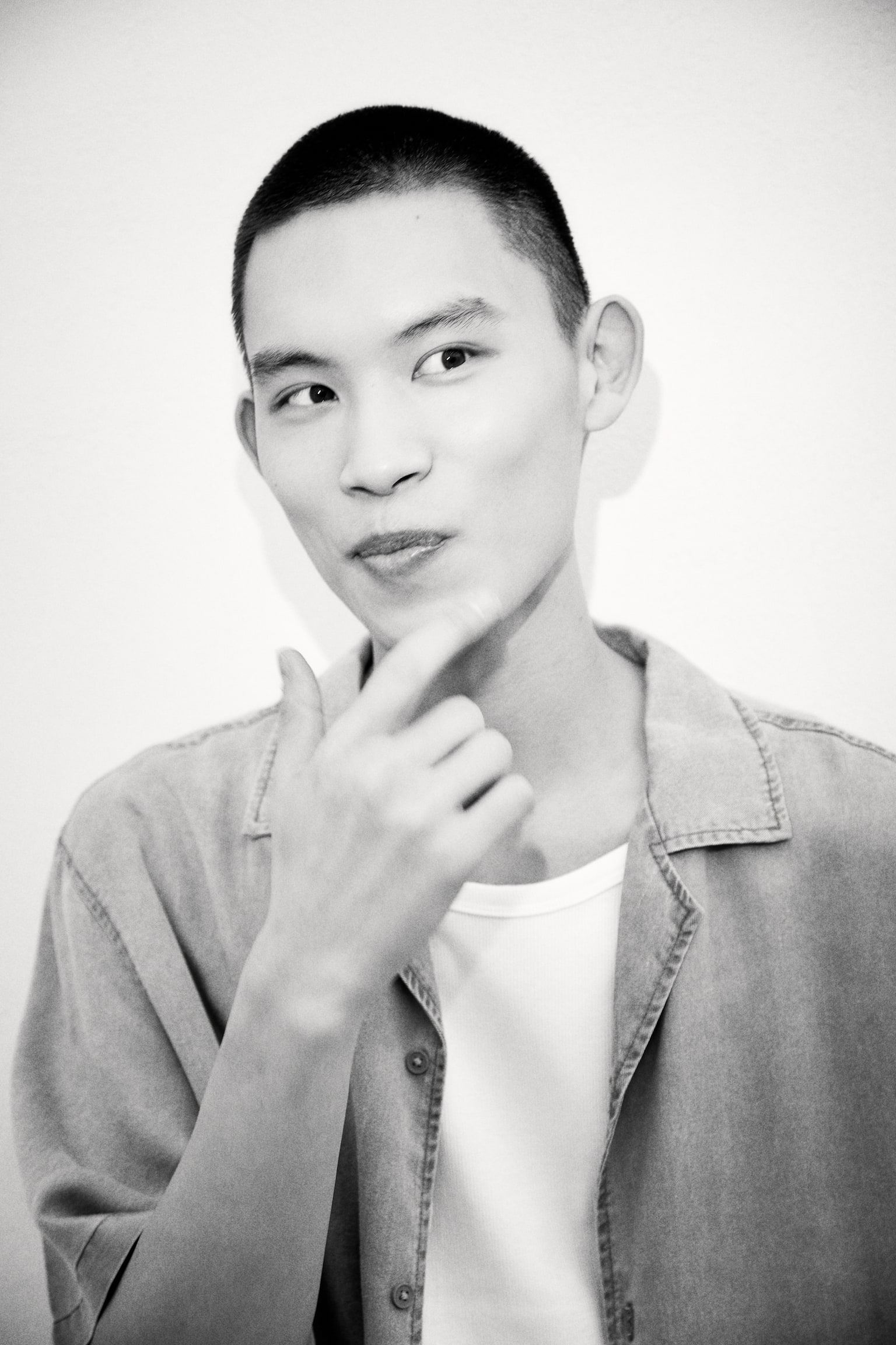 Loose Fit Resort shirt - Dark pink/Light denim blue/Denim grey - 4