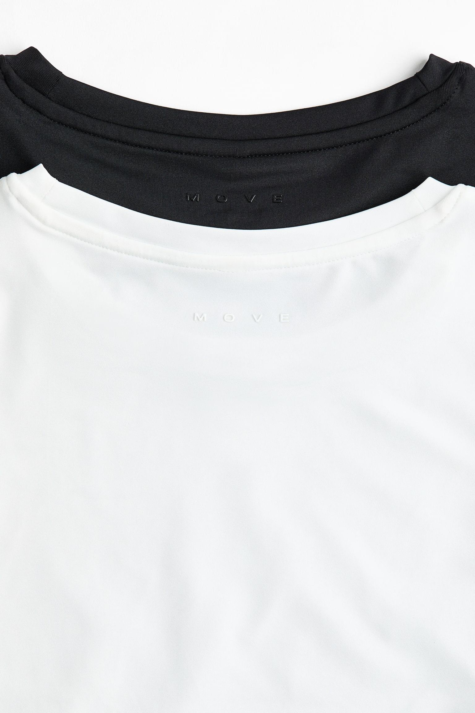 Детские топы H&M Move 2-Pack Sports with DryMove™, цвет: Чёрный / Белый — фото 2