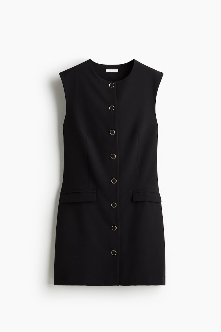 black dress with vest POINTELLE SLIM LONG at Atelier Delphine Nude / S Levis Official Site. Women's Black Vest Dress |