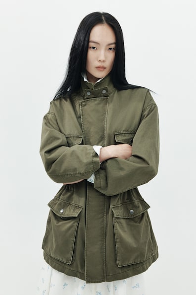 Cotton cargo jacket