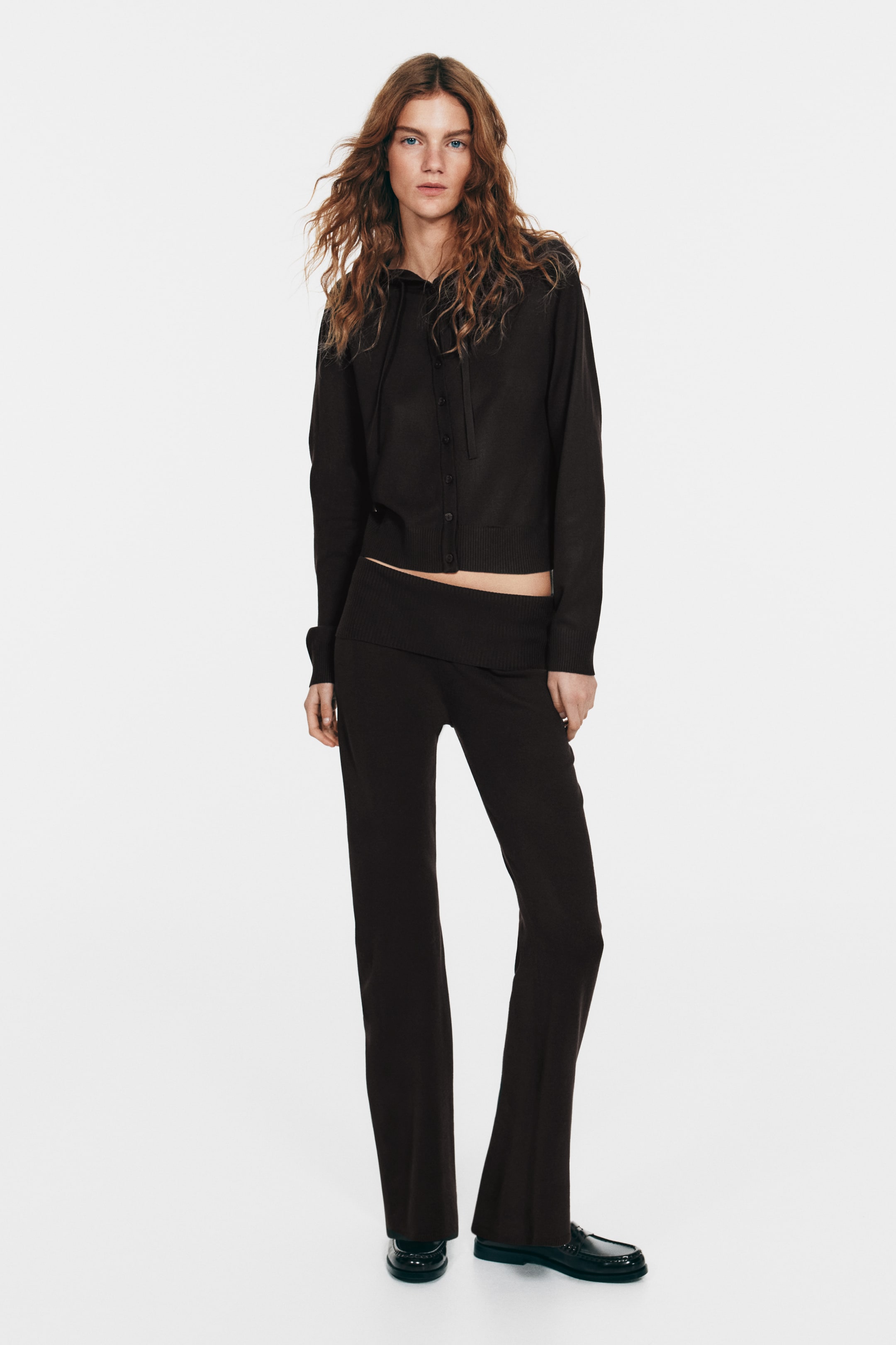 Größeres Bild anzeigen: Gestrickte Yogahose - Dunkelbraun - Ladies | H&M AT 2