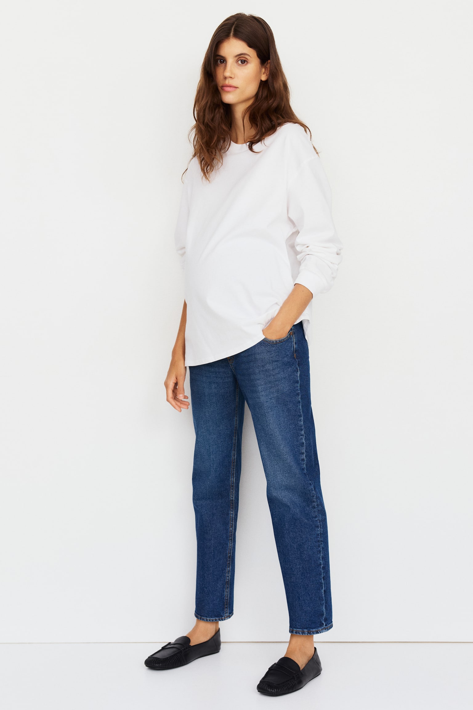 MAMA Slim Mom Ankle Jeans - כחול ג'ינס כהה/שחור/כחול ג'ינס/Light denim blue - 3