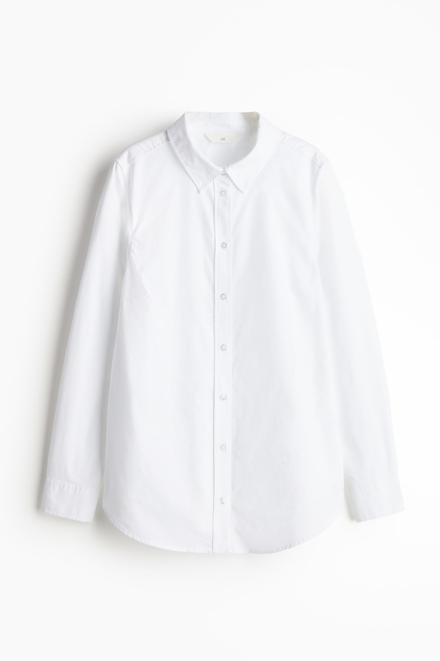 Fitted Oxford Shirt - White - 2