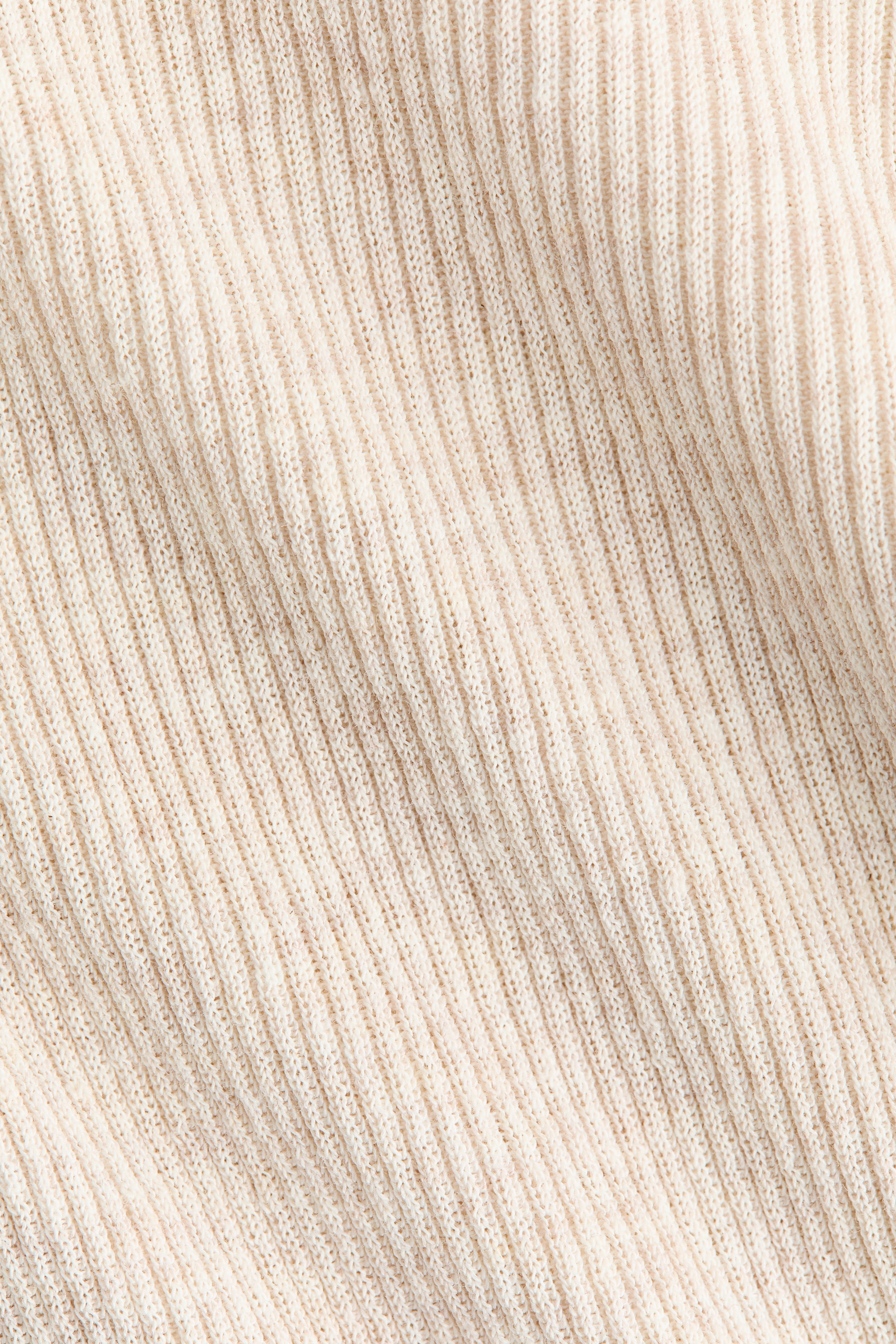 Rib-Knit Long-Sleeved Top