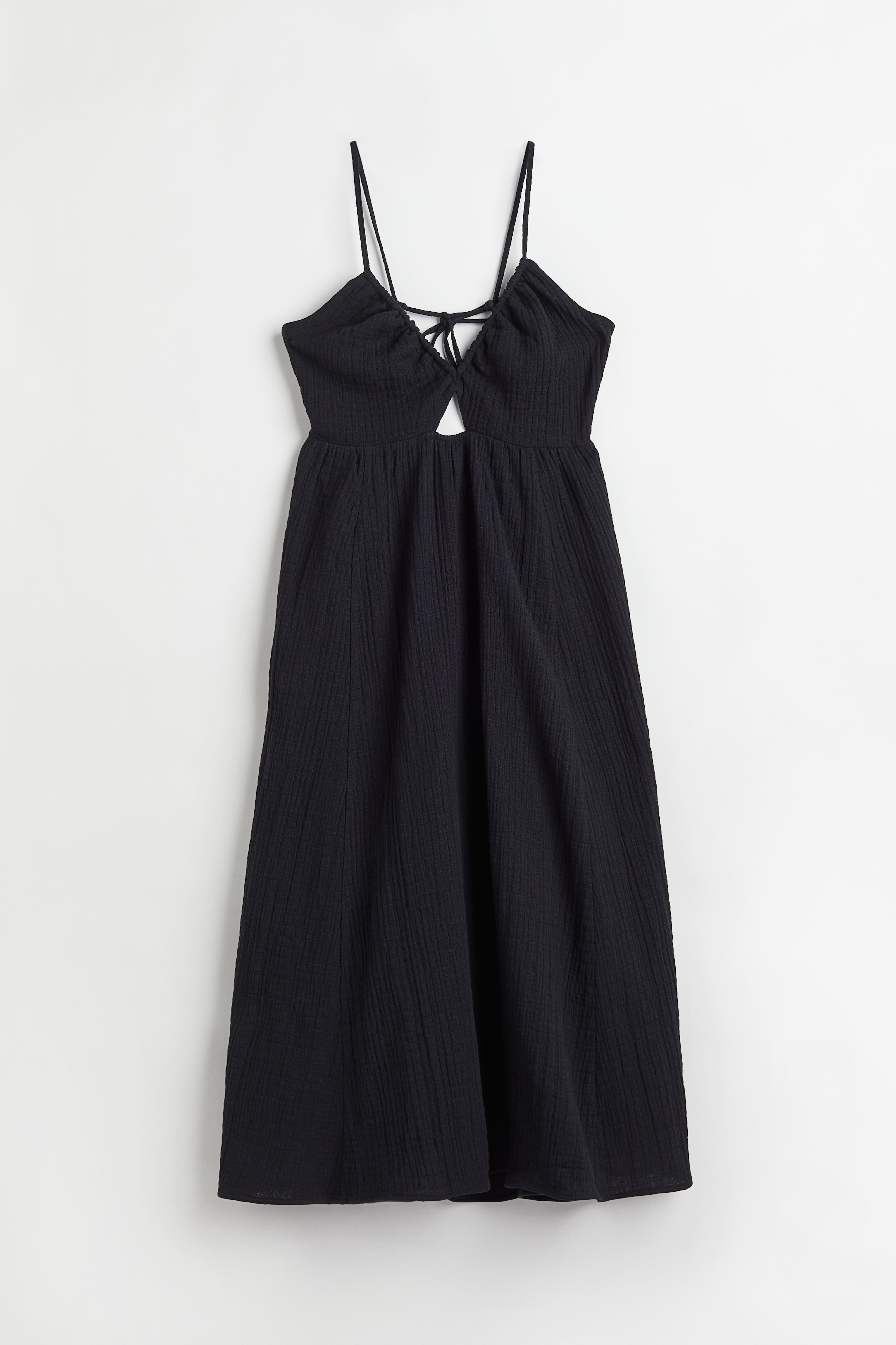 H&m black v neck dress best sale