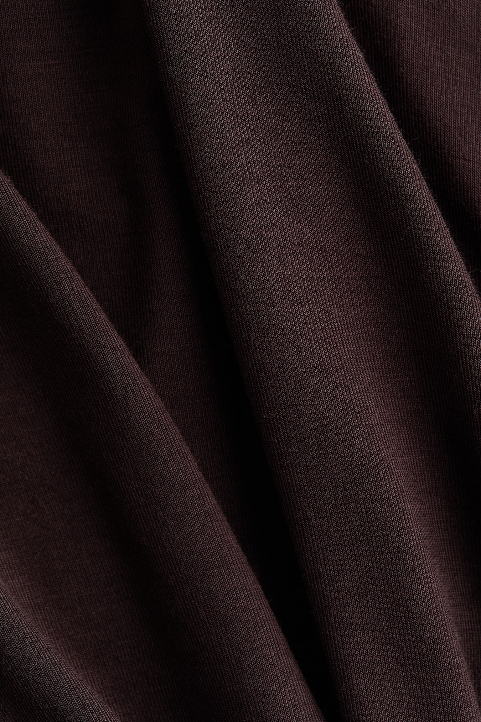 חולצת ויסקוזה עם כיווצים - חום כהה/כתום כהה - 6