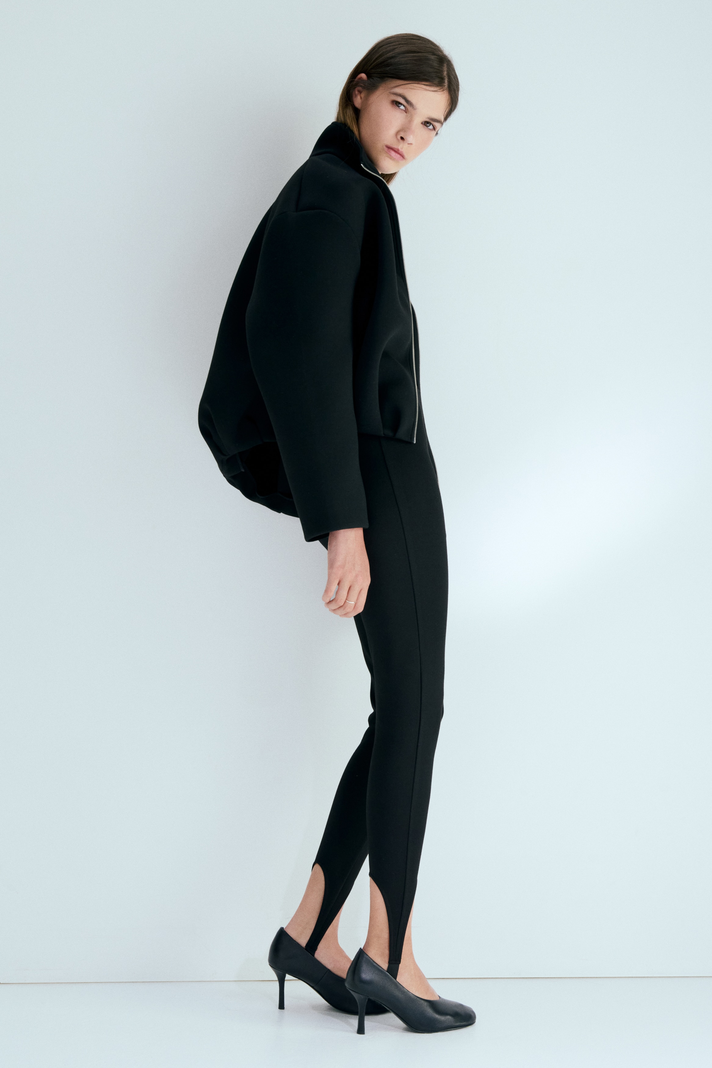 Legging met voetlussen - Zwart