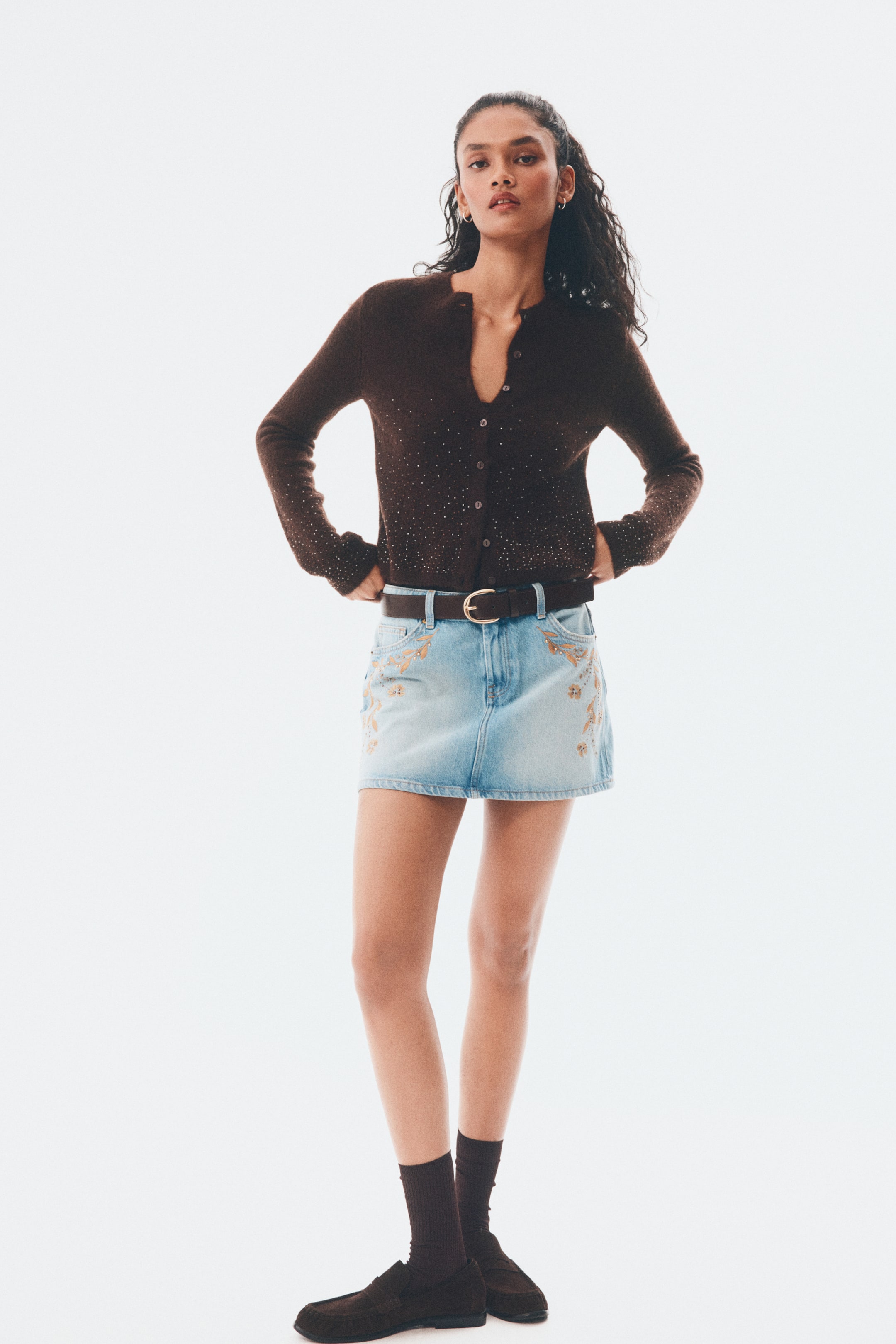 Agrandir l'image: Gilet ornementé - Marron foncé - FEMME | H&M BE 2