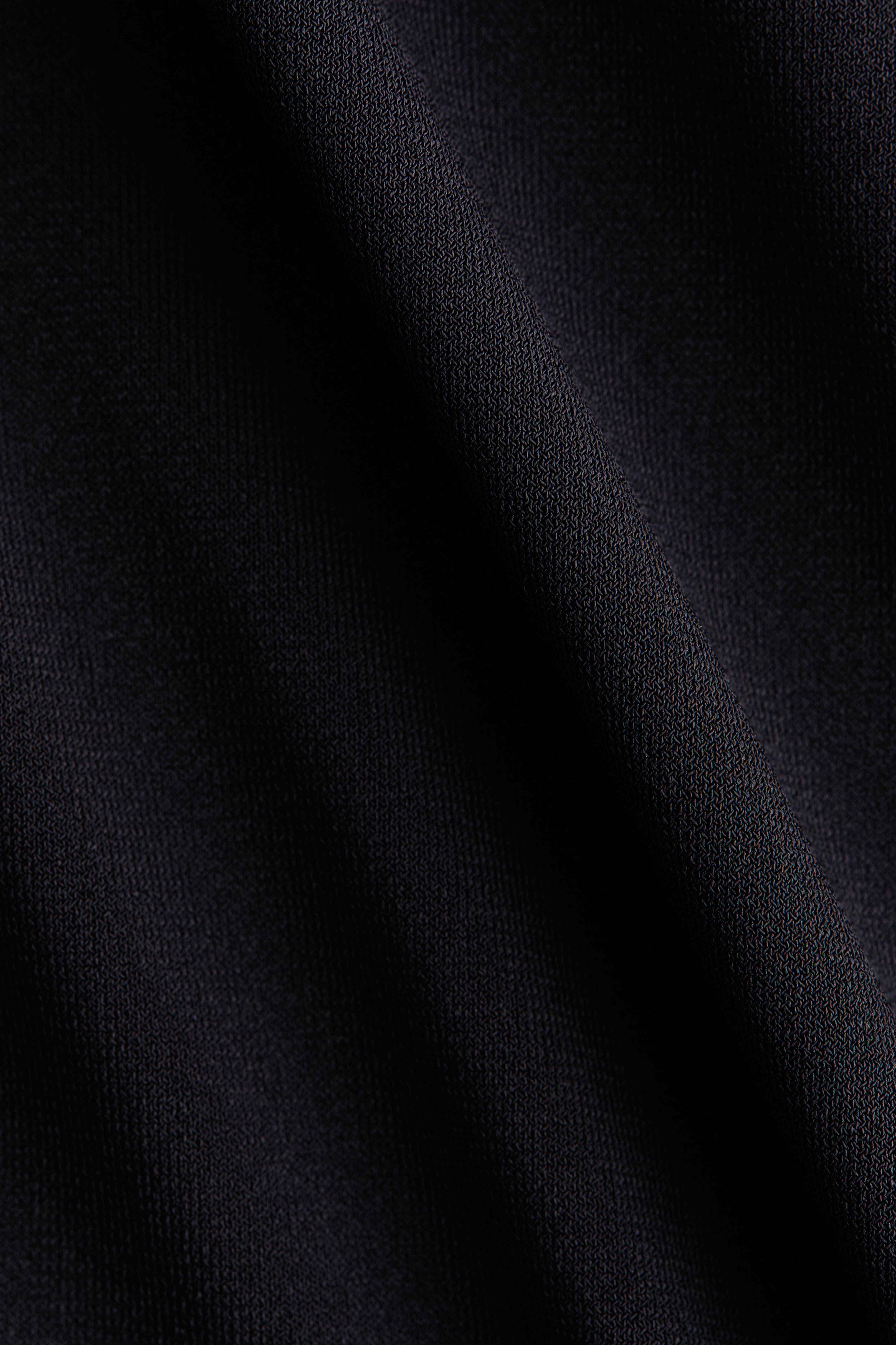 Draped-panel jersey top