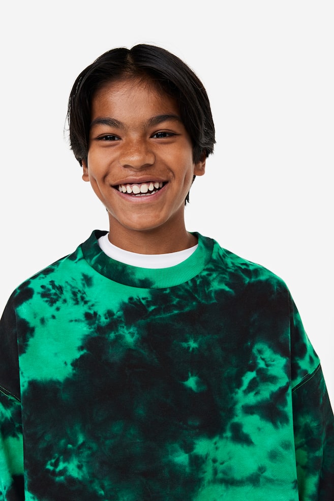 Motif-detail sweatshirt - Green/Tie-dye/Beige/New Champs/Black/Oakland - 3