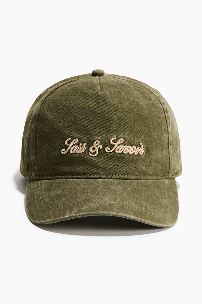 Cotton Twill Cap - Khaki green/Sass & Savoir/Light beige/crab/Turquoise - 1