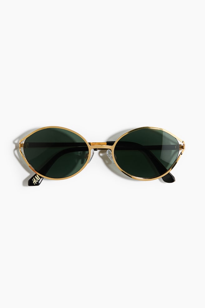 Oval sunglasses - Gold-coloured - 1