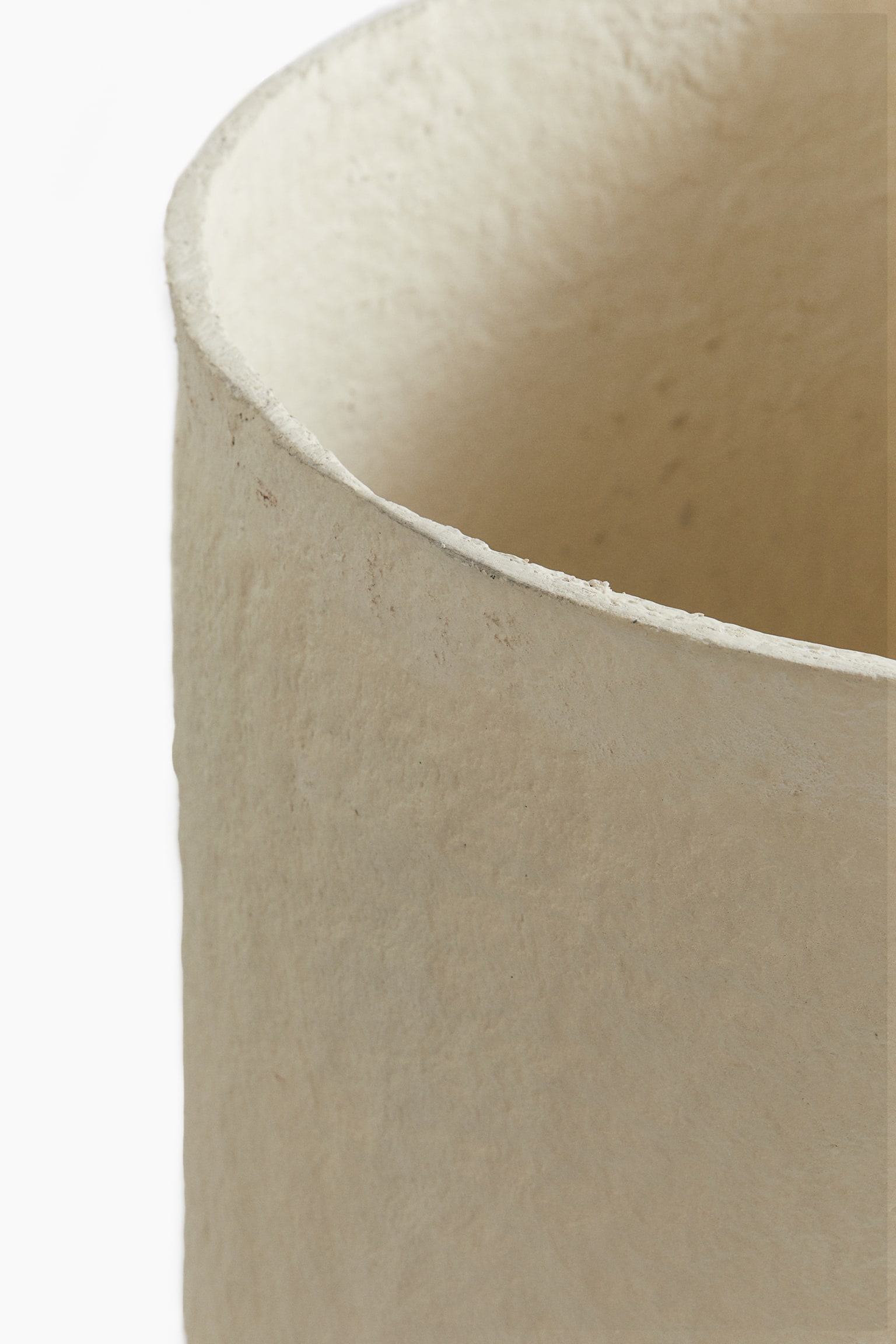 Papier-mâché floor lamp - Natural white - 3