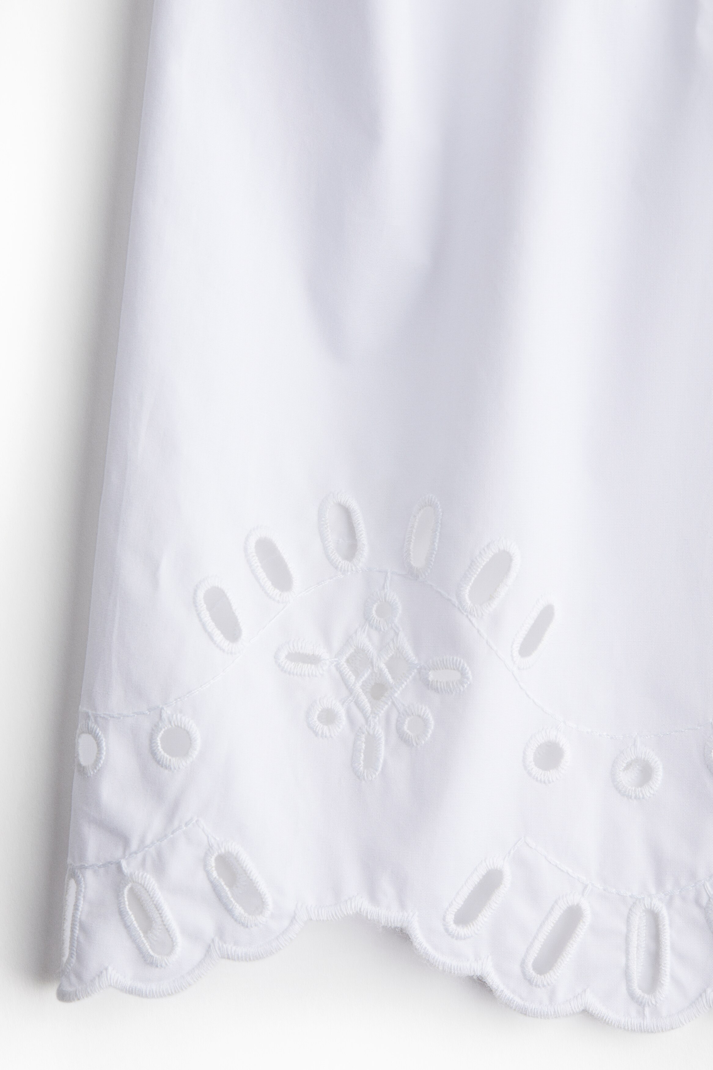 Puff-sleeved cotton blouse