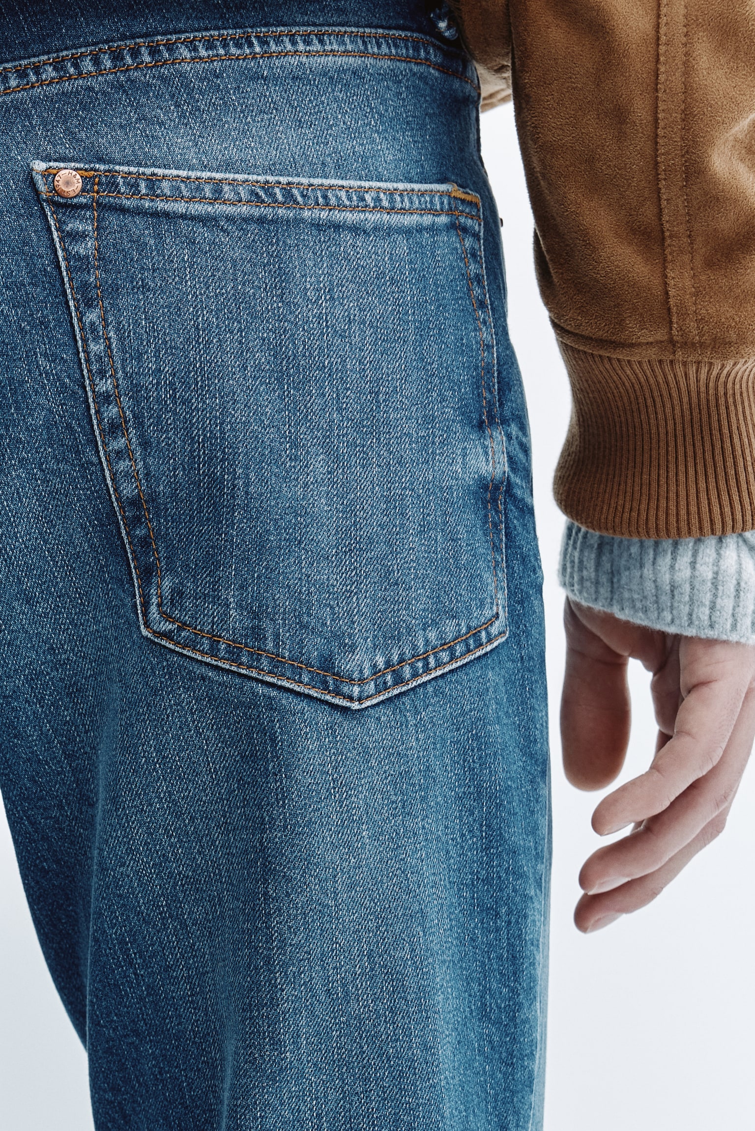 Slim jeans - כחול ביניים/שחור/כחול כהה/אפור - 4