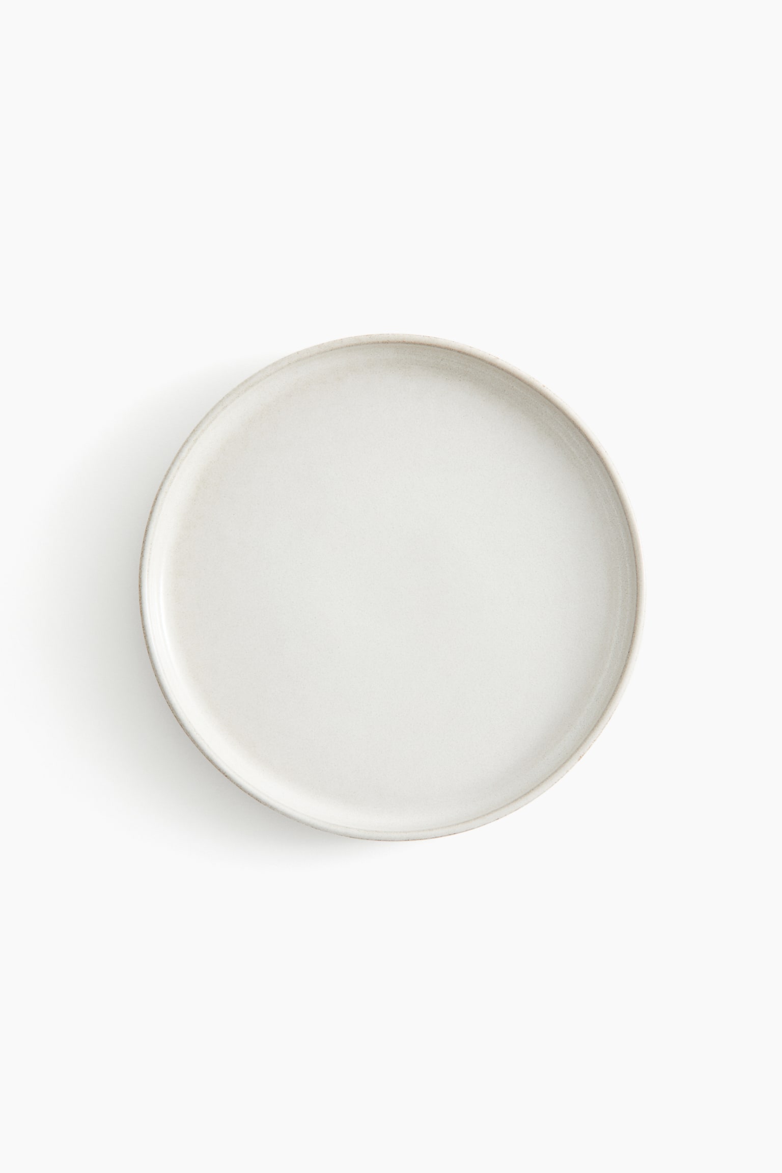 Stoneware plate - Beige/Natural white/Shiny/Anthracite grey - 1