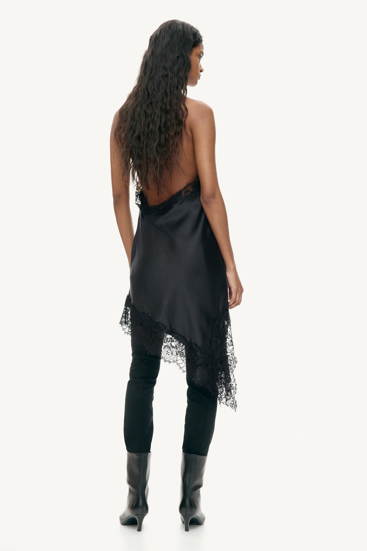 Satin Halterneck Dress - image 2