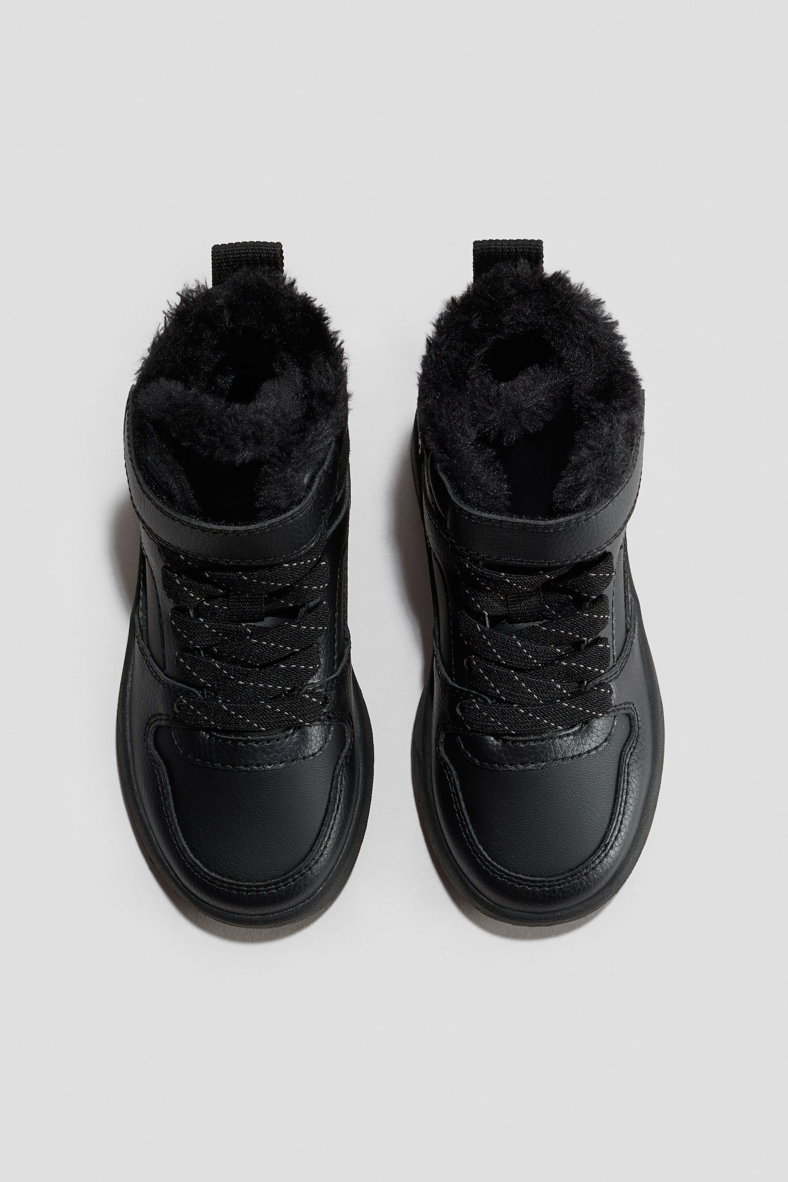 Warm-Lined High Tops - Black
