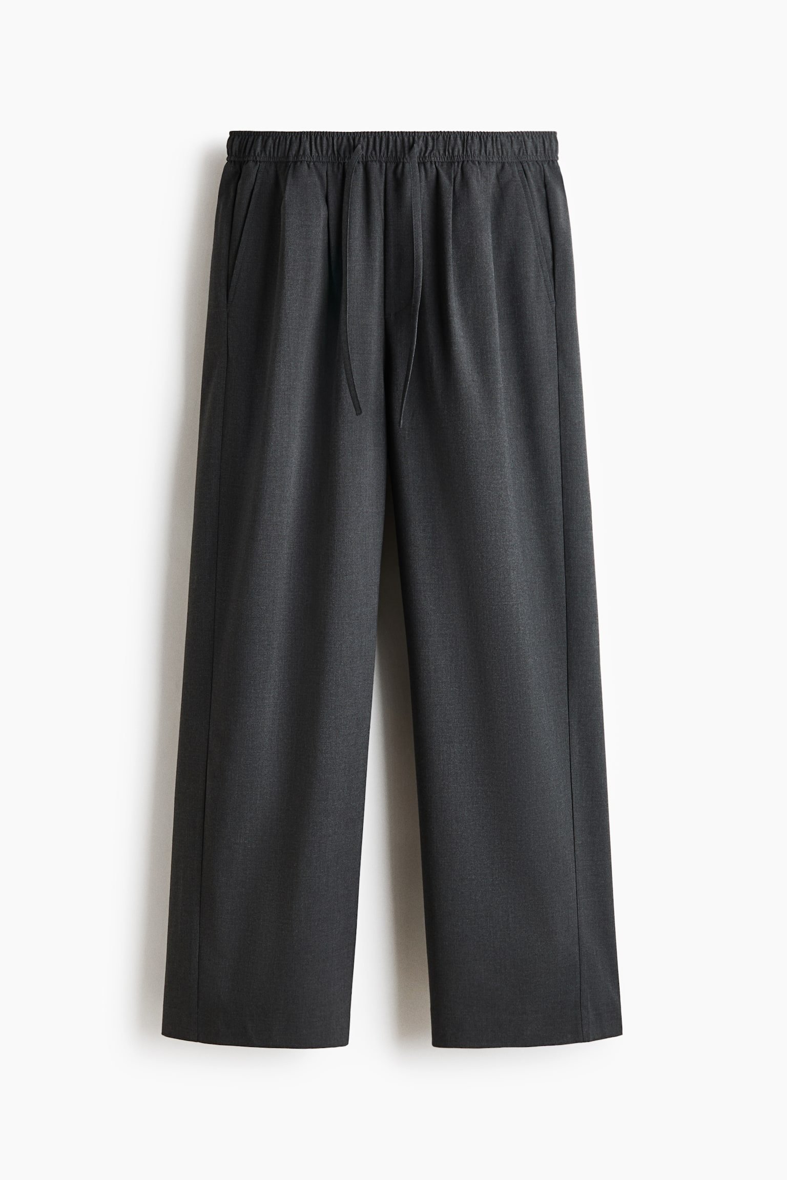 Pantaloni Loose Fit - Gri-închis/Negru - 1