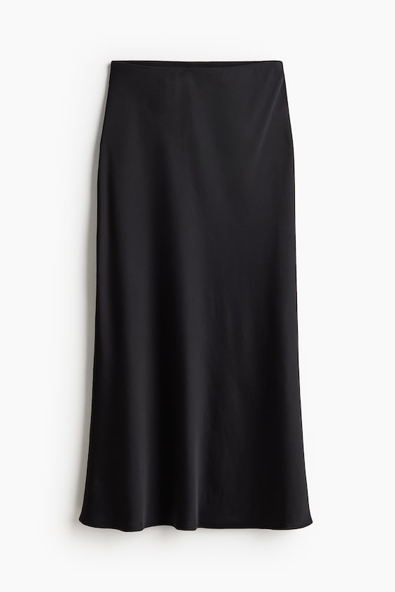 Женская юбка H&M Midi, цвет: Чёрный