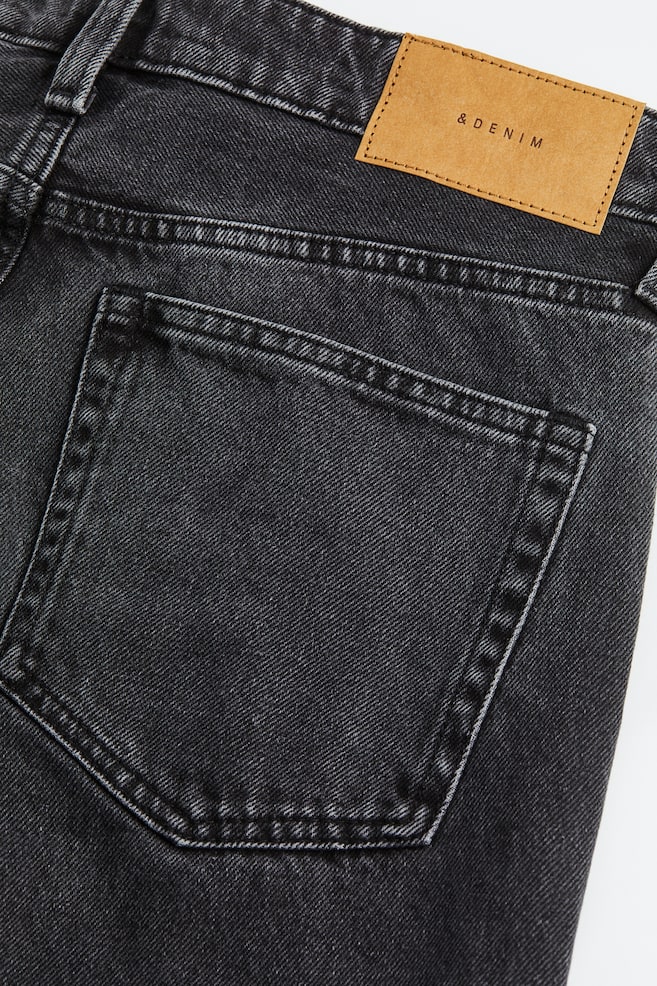 Straight Low Jeans - Black/Pale denim blue - 6
