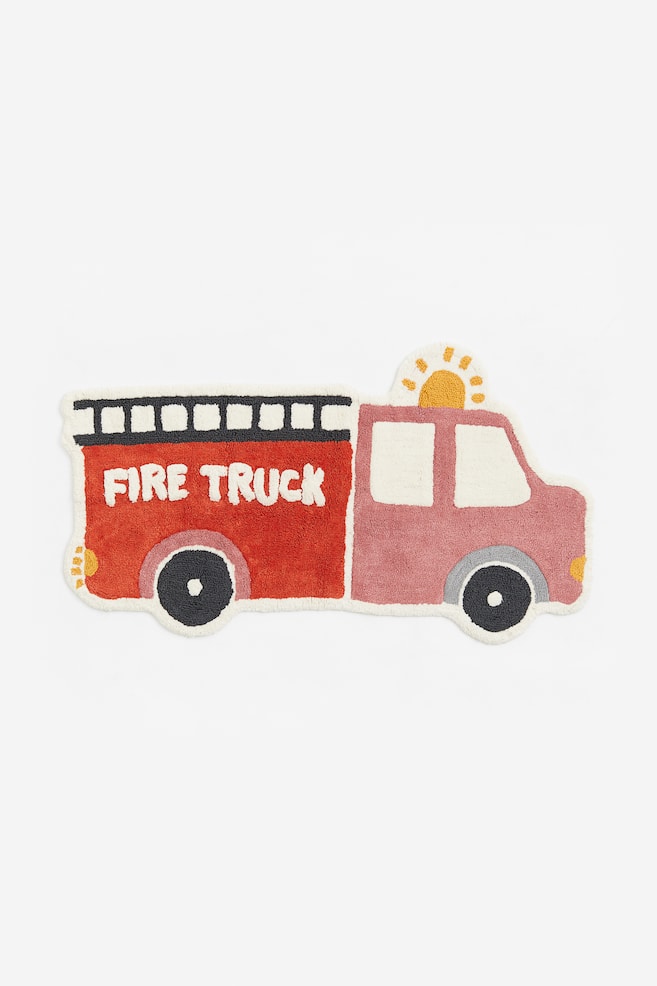 Fire engine rug - Red - 1