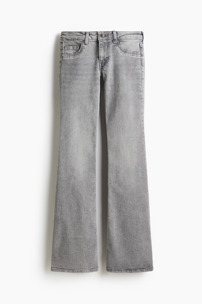 Flared Low Jeans - Denim grey/Denim blue/Washed grey/Light denim blue/Light denim blue/Denim black/Black/Washed out/Dark denim blue/Light denim blue/Grey/Black/Denim blue/Light grey/Dark denim blue/Light denim blue/Cream/Denim blue/Dark grey/Leopard print/Light denim blue - 1