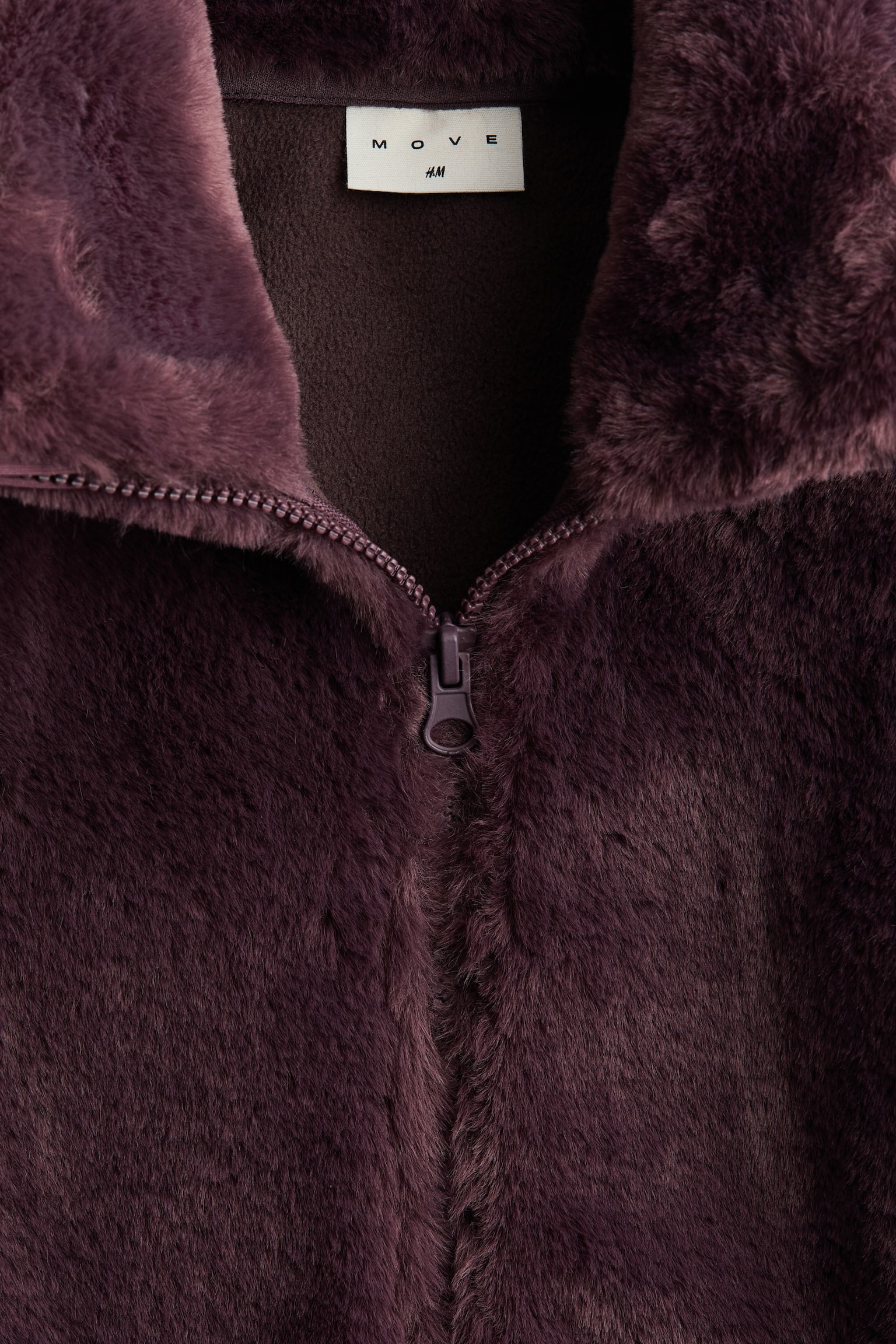 Детская куртка H&M Move Activewear Jacket in Warm Pile, цвет: Фиолетовый — фото 2