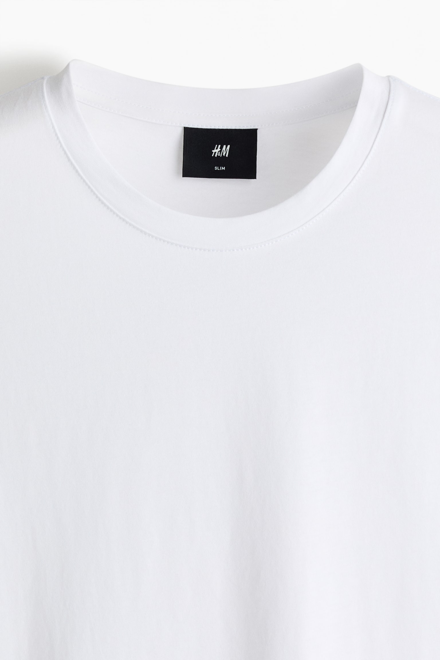Slim Fit Pima cotton T-shirt - White/White/Black/Navy blue/Grey marl/Light grey marl - 6