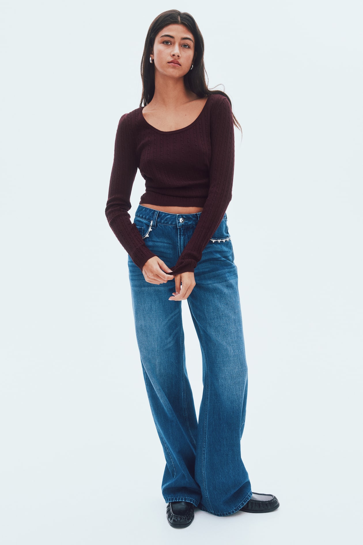 Cable-Knit Sweater - image 5