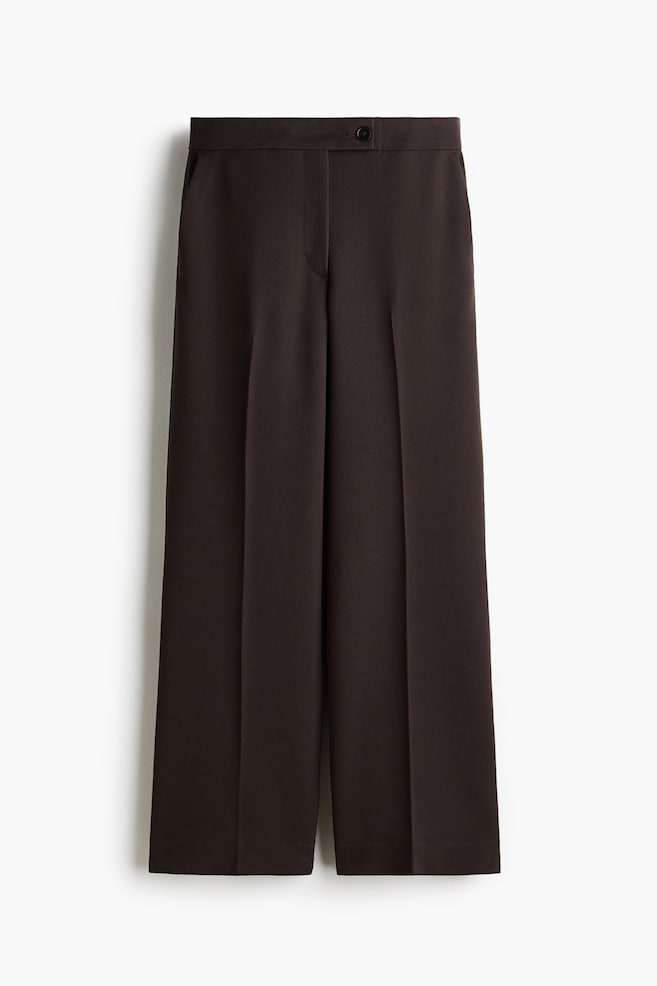 Enkellange broek met bootcut - Donkerbruin/Zwart/Lichtbeige - 1