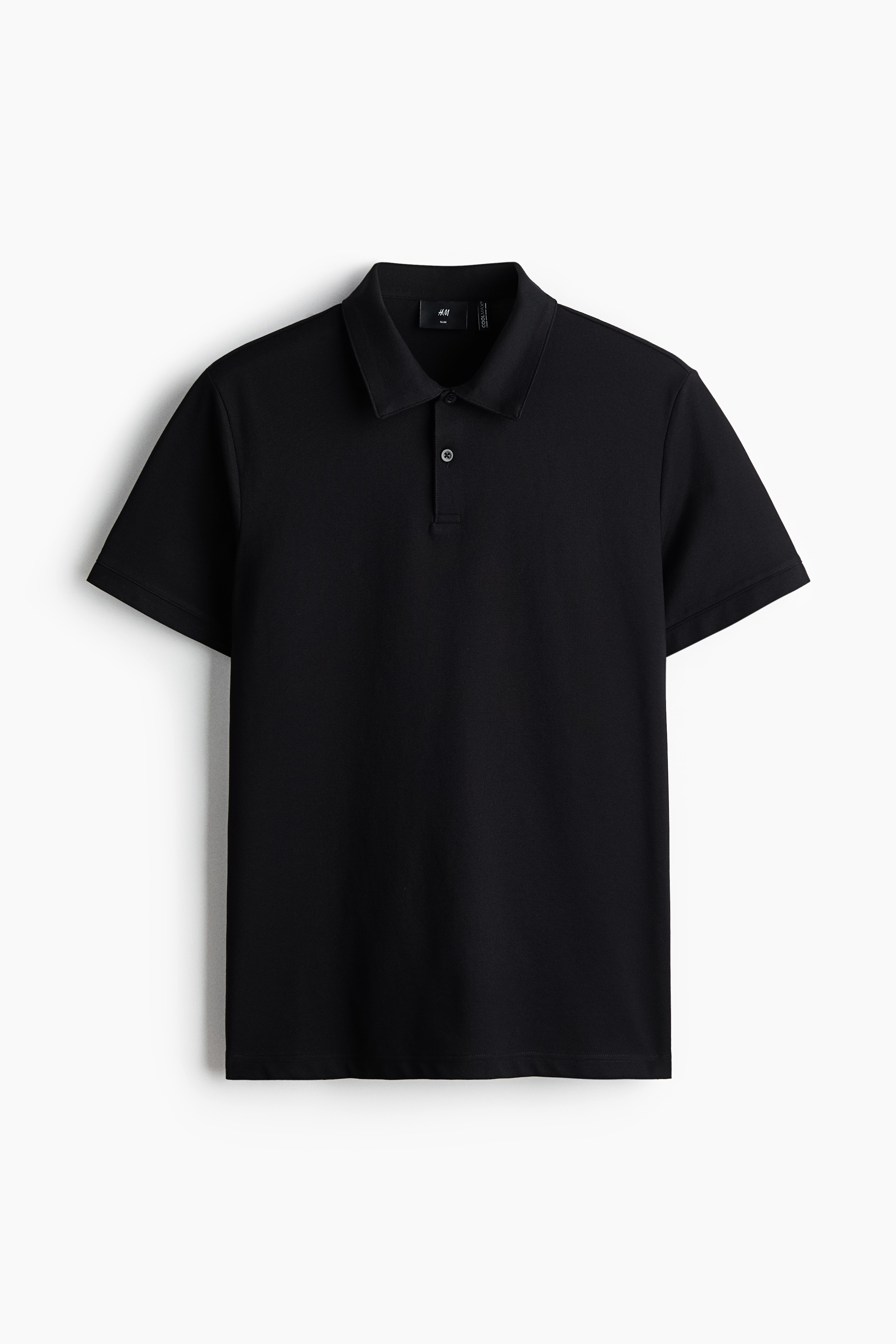 COOLMAX® Slim Fit Polo shirt - Black/Grey/White