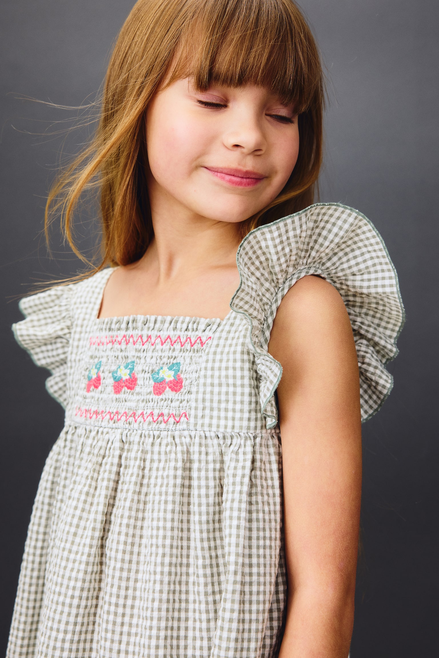 Robe à manches volantées en coton - 4