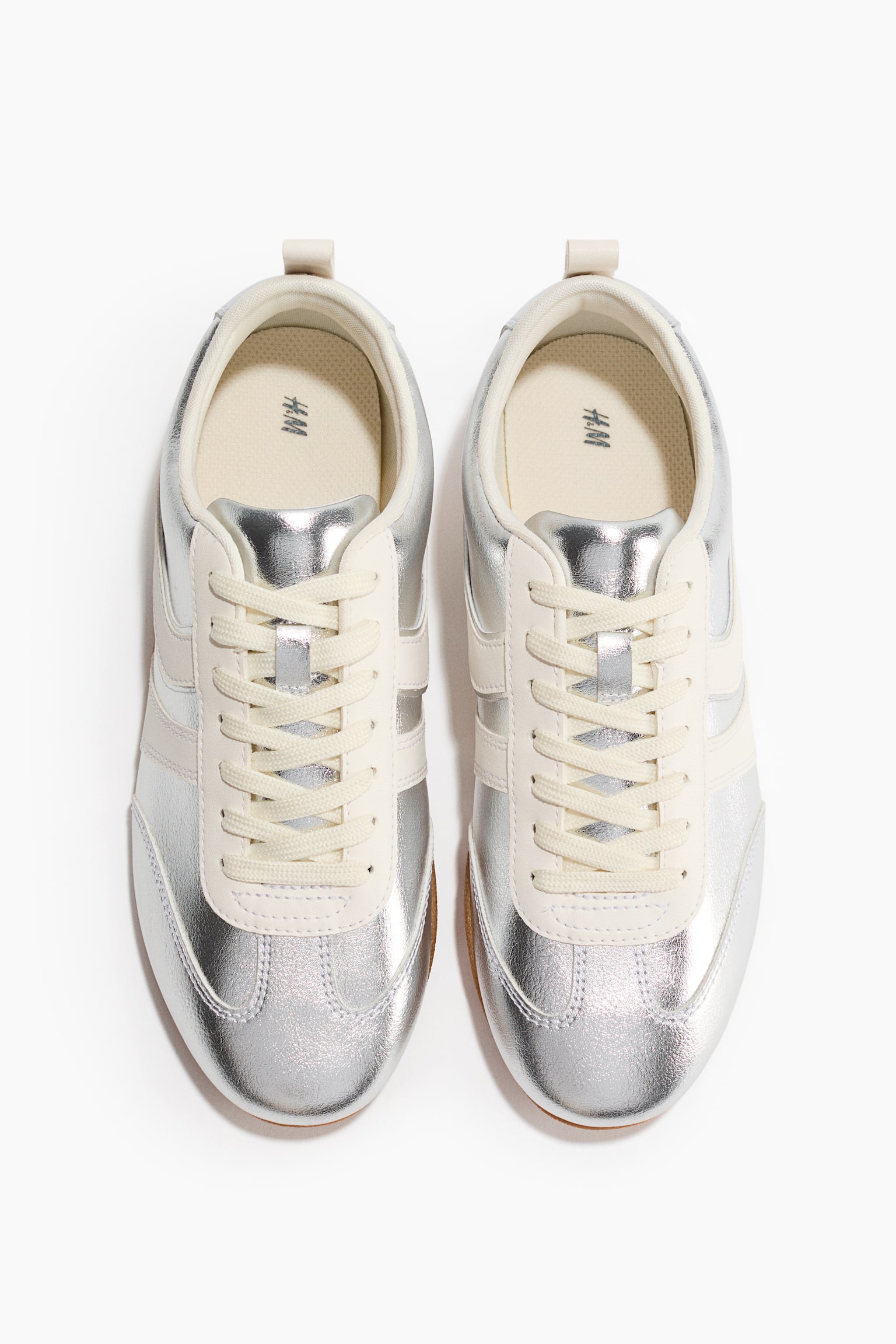 Trainers - Silver-coloured/White/Light beige/Beige - 4